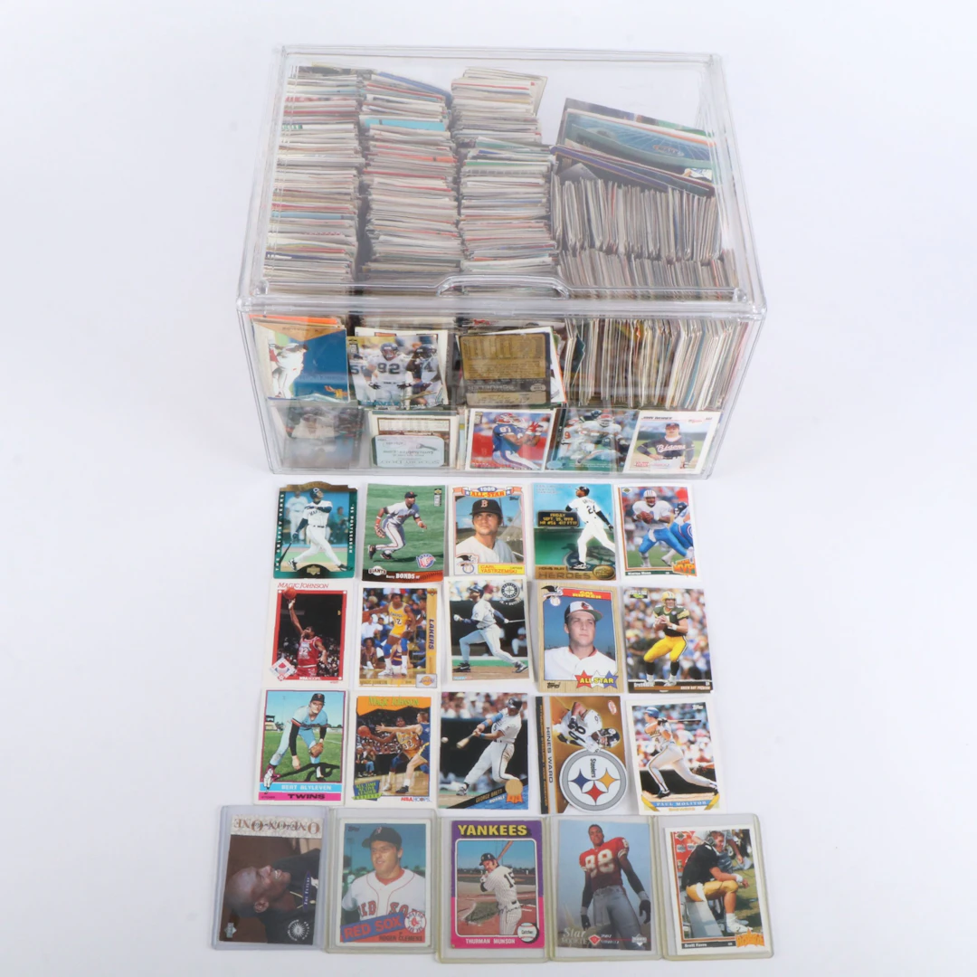 Vintage Sports Card Collection with Brett Favre and Roger Clemens Rookies