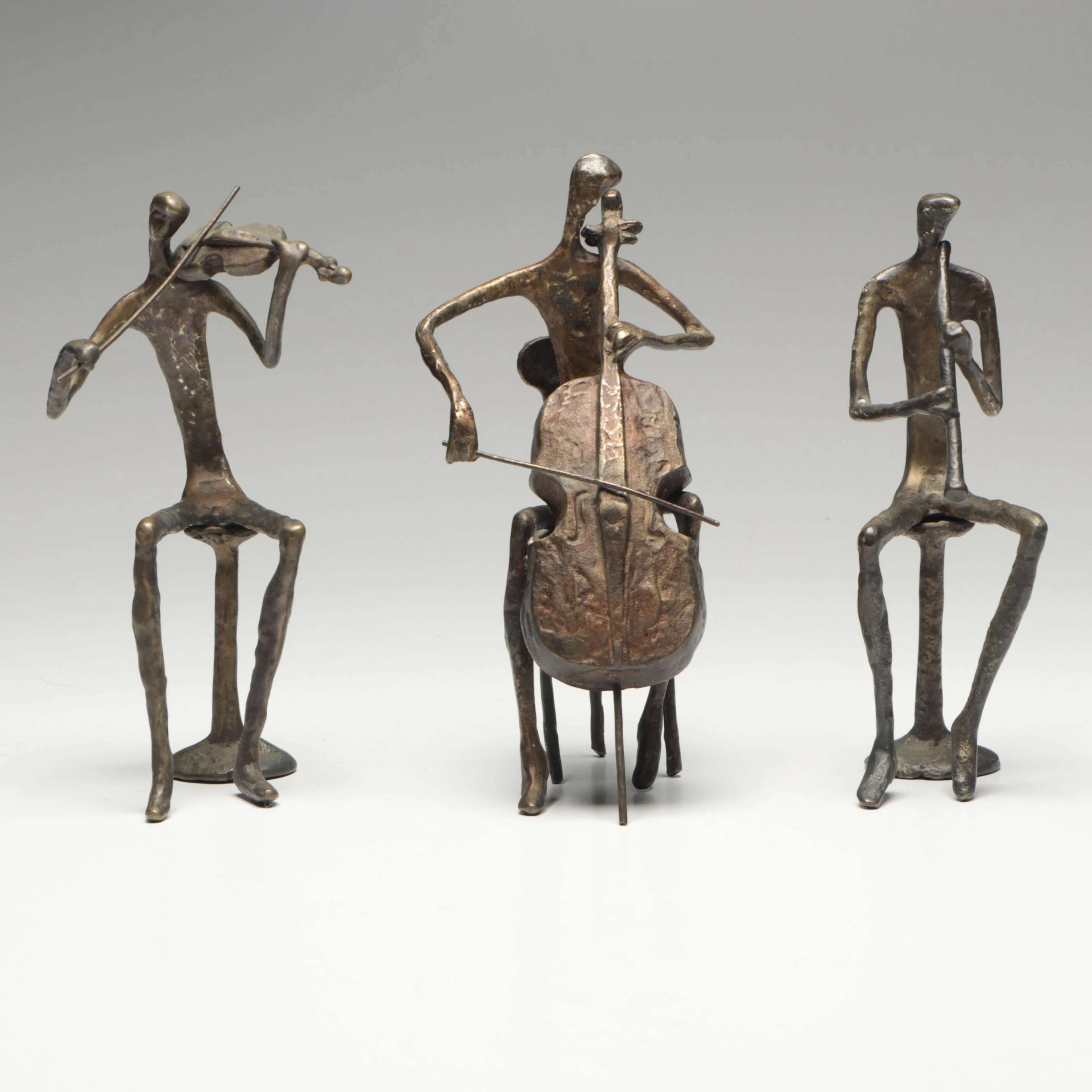 Contemporary Sculptural Nail Art Metal Musician Figures