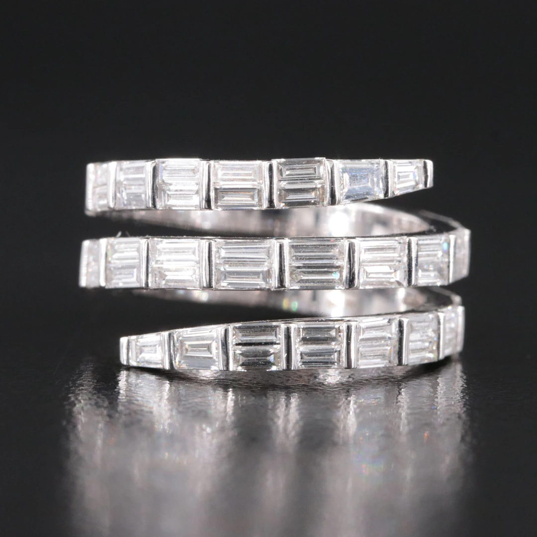 14K 2.13 CTW Diamond Wrap Ring