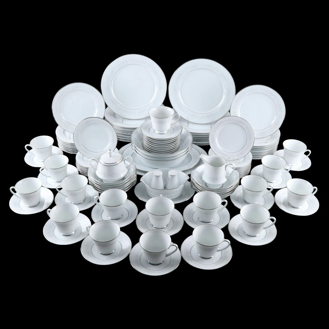 Noritake "Cumberland" Porcelain Dinnerware and Serving Pieces, 1973-2006