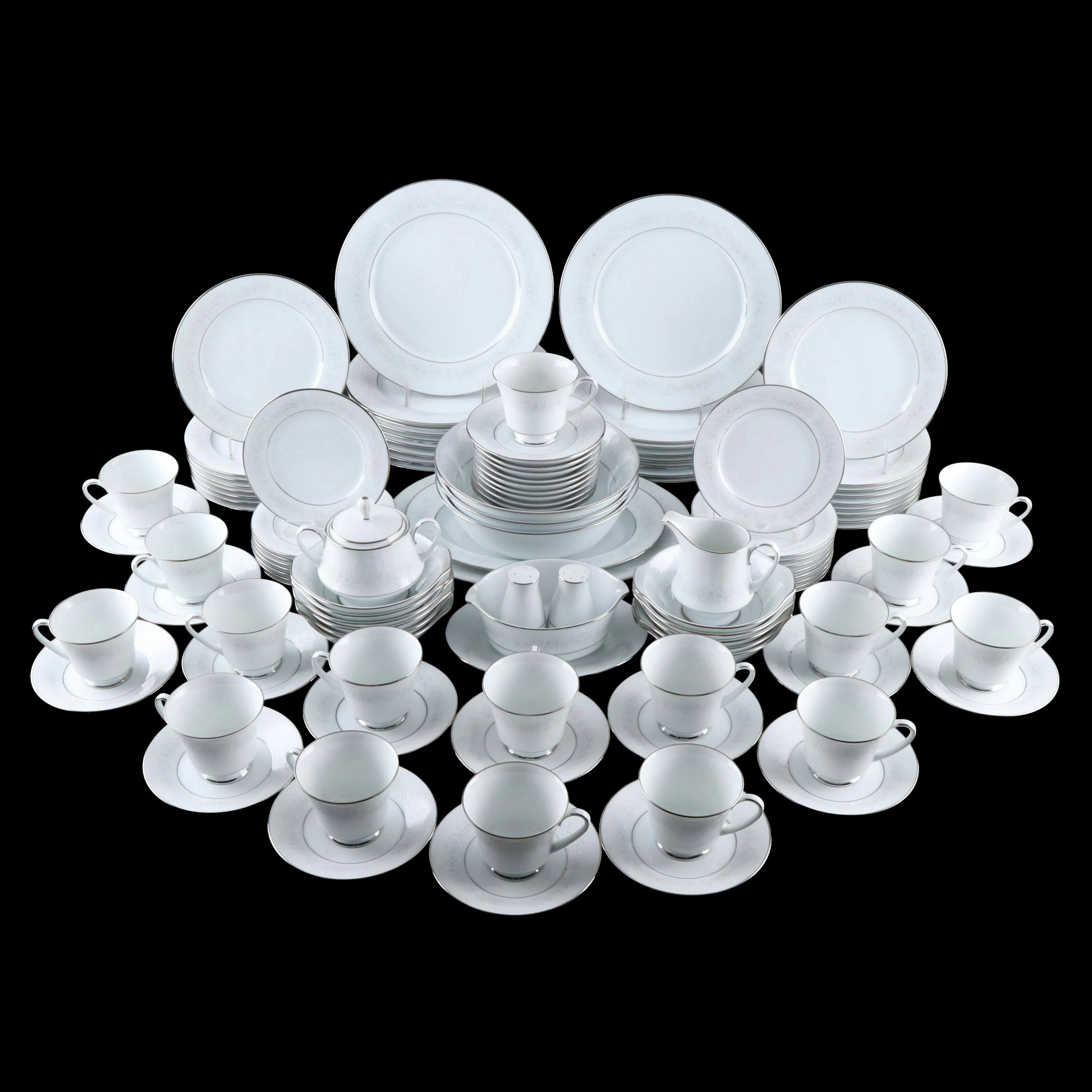 Noritake "Cumberland" Porcelain Dinnerware and Serving Pieces, 1973-2006