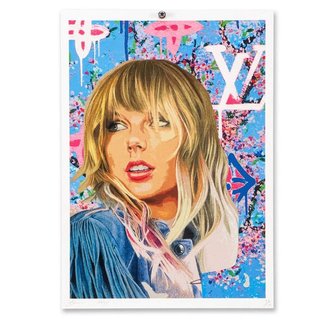 Death NYC Pop Art Graphic Print Homage to Louis Vuitton x Taylor Swift, 2023