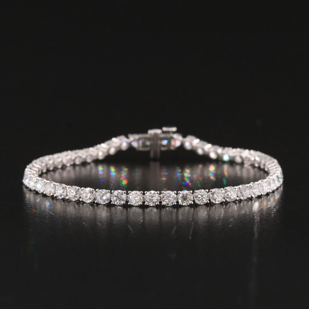 14K 7.31 CTW Lab Grown Diamond Line Bracelet