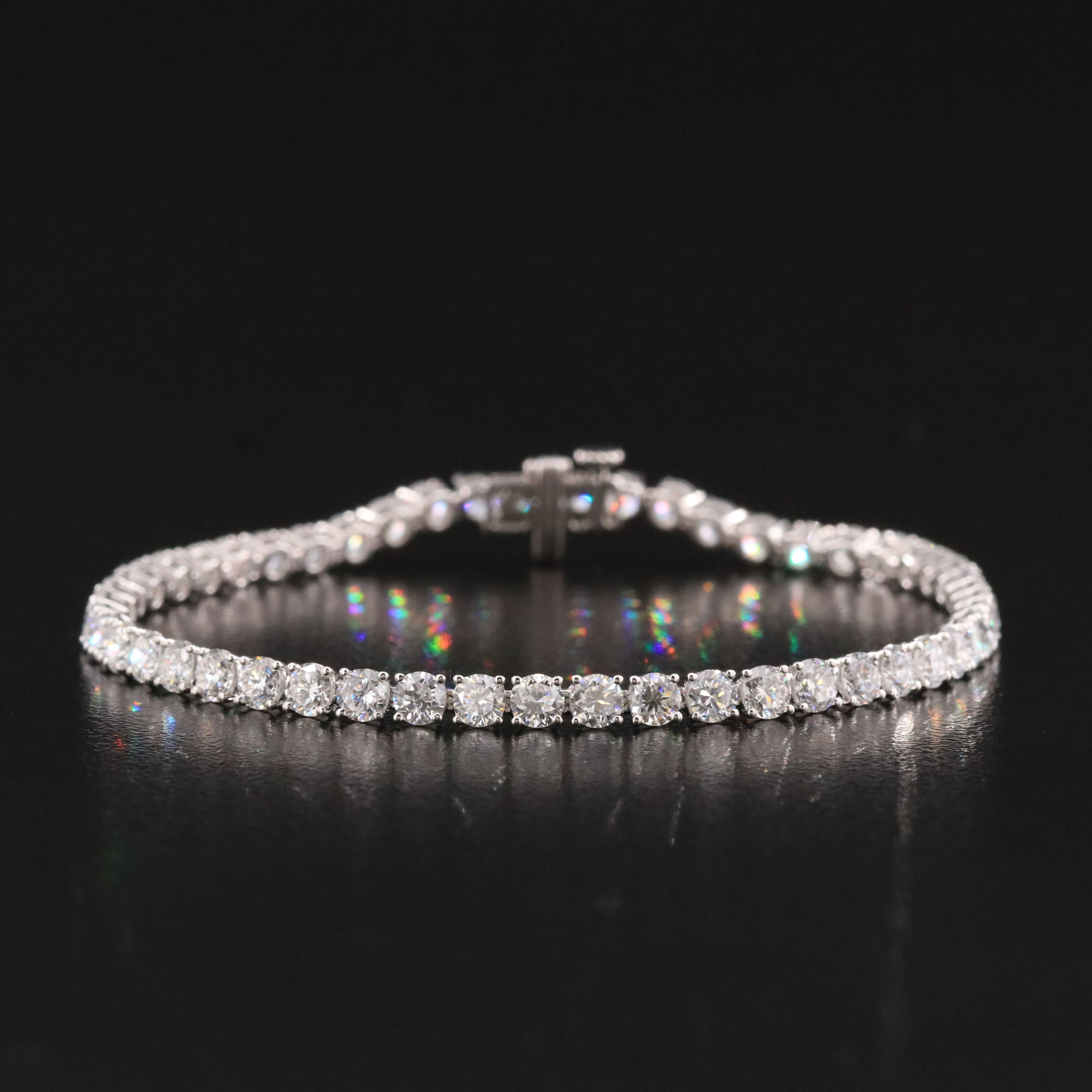 14K 7.31 CTW Lab Grown Diamond Line Bracelet
