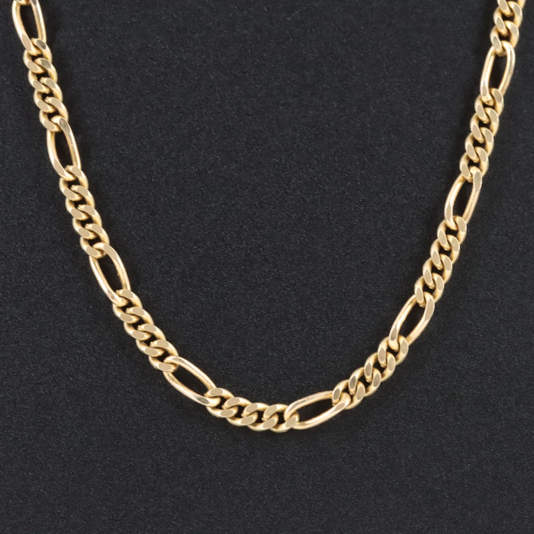 14K Figaro Chain Necklace