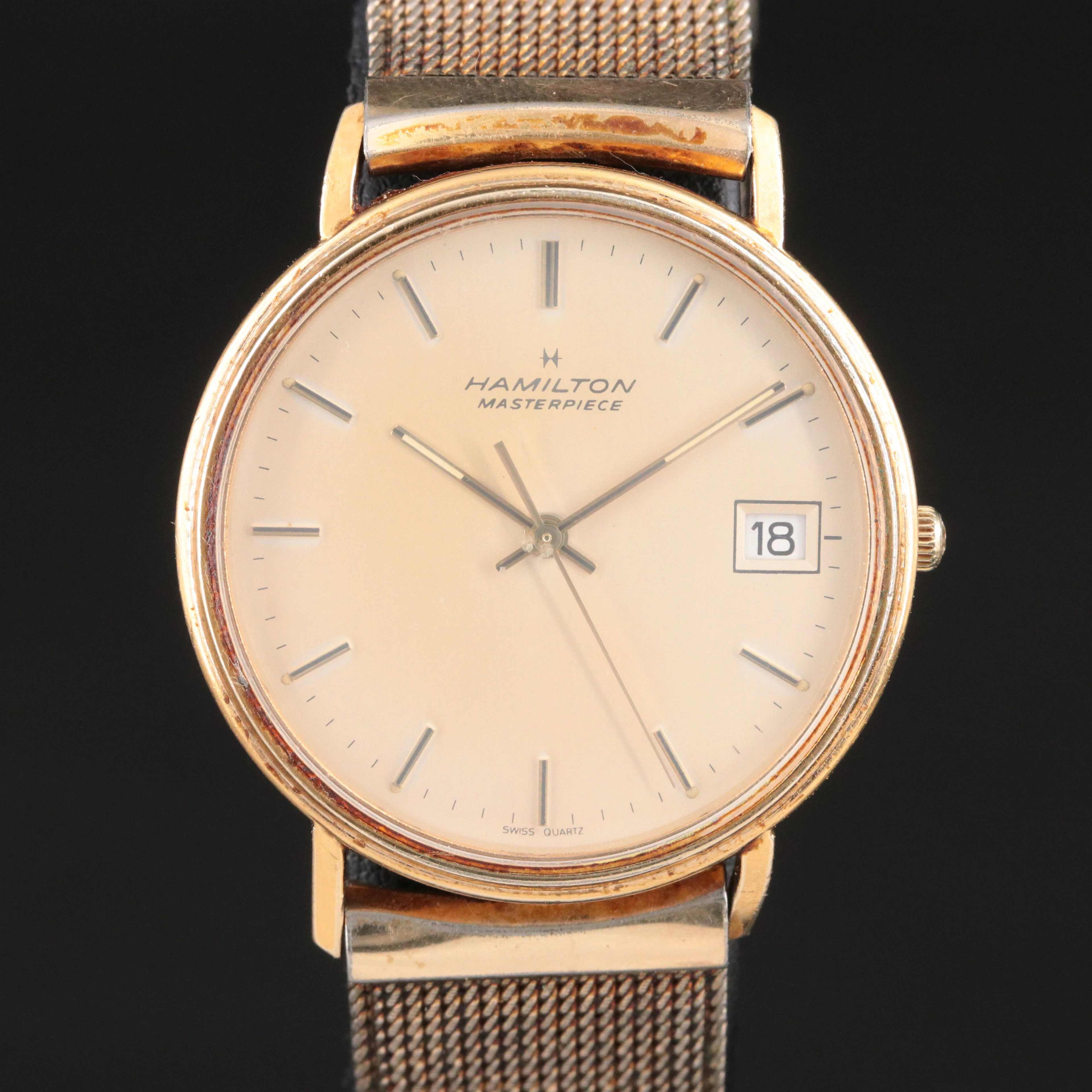 Hamilton Masterpiece Gold-Filled Quartz Watch