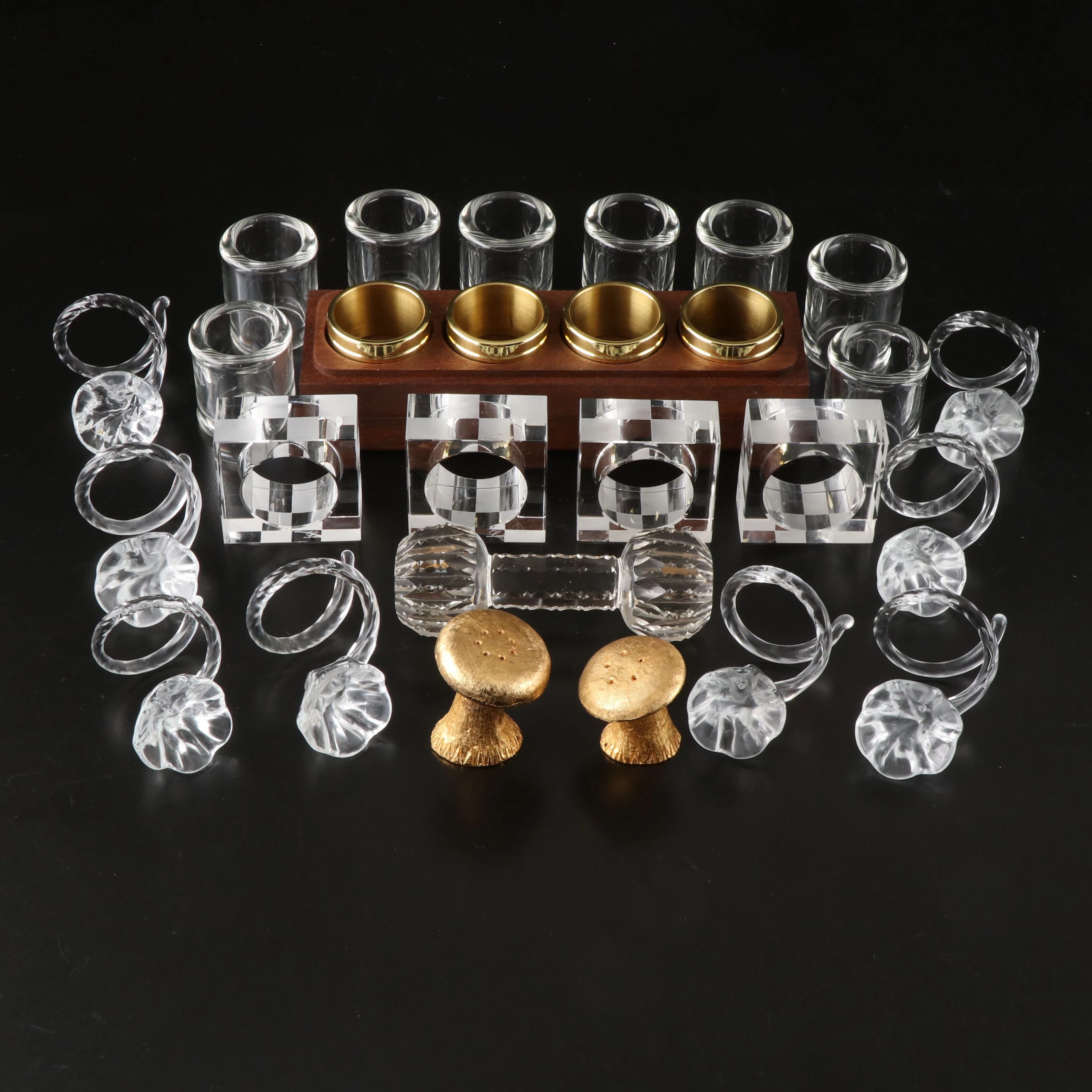 Lucien Piccard with Other Napkin Rings and Table Accessories