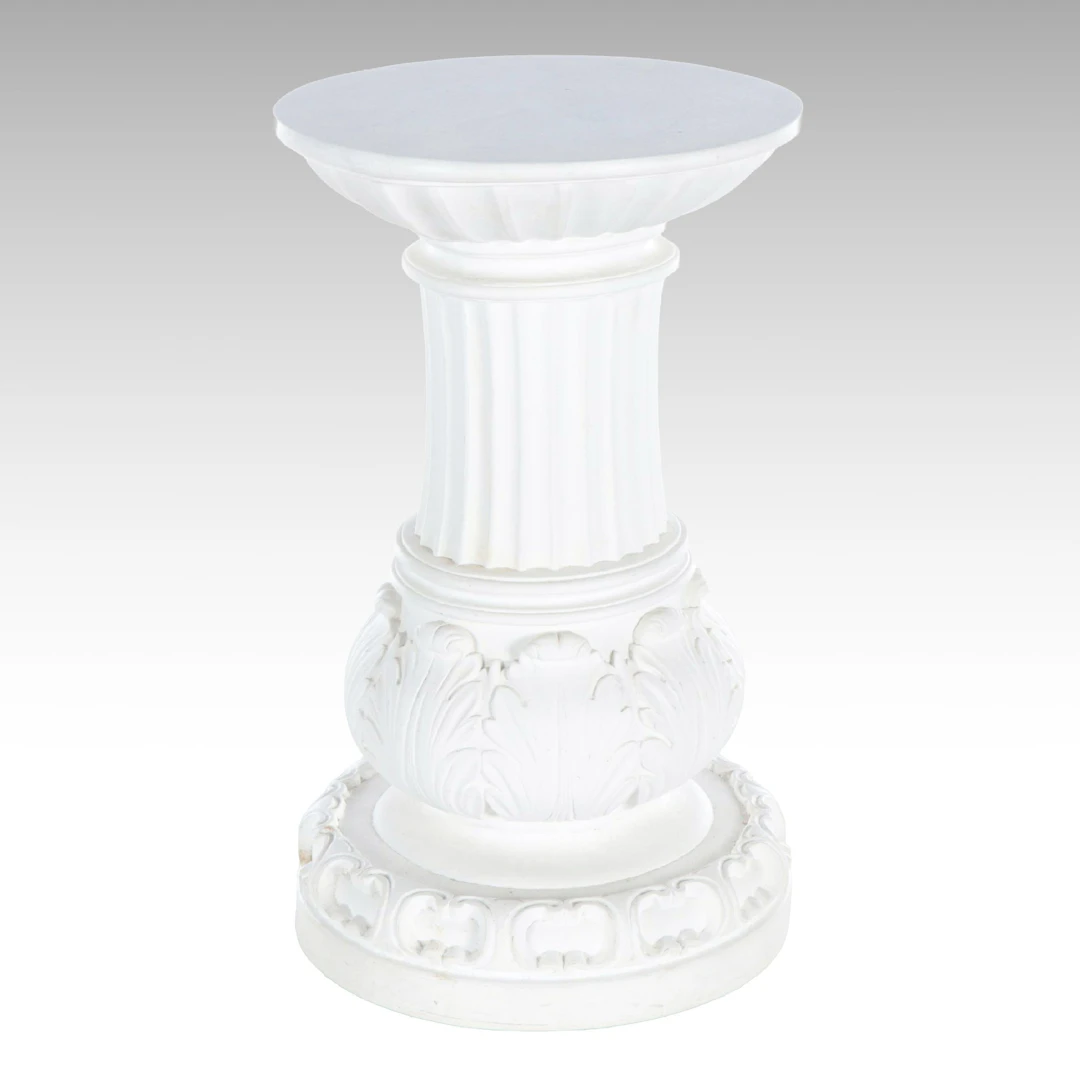 Neoclassical Style Cast Composite Pedestal