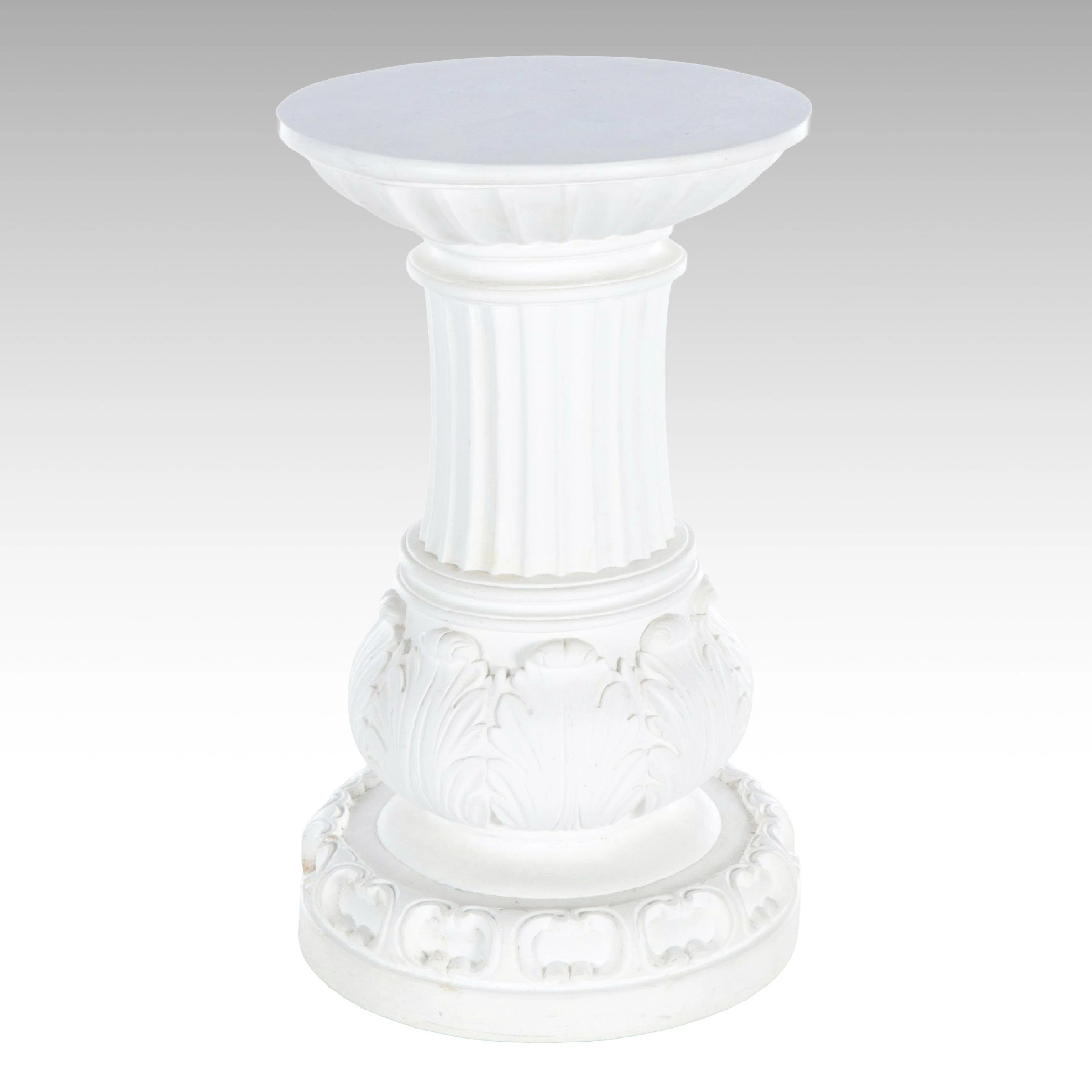 Neoclassical Style Cast Composite Pedestal