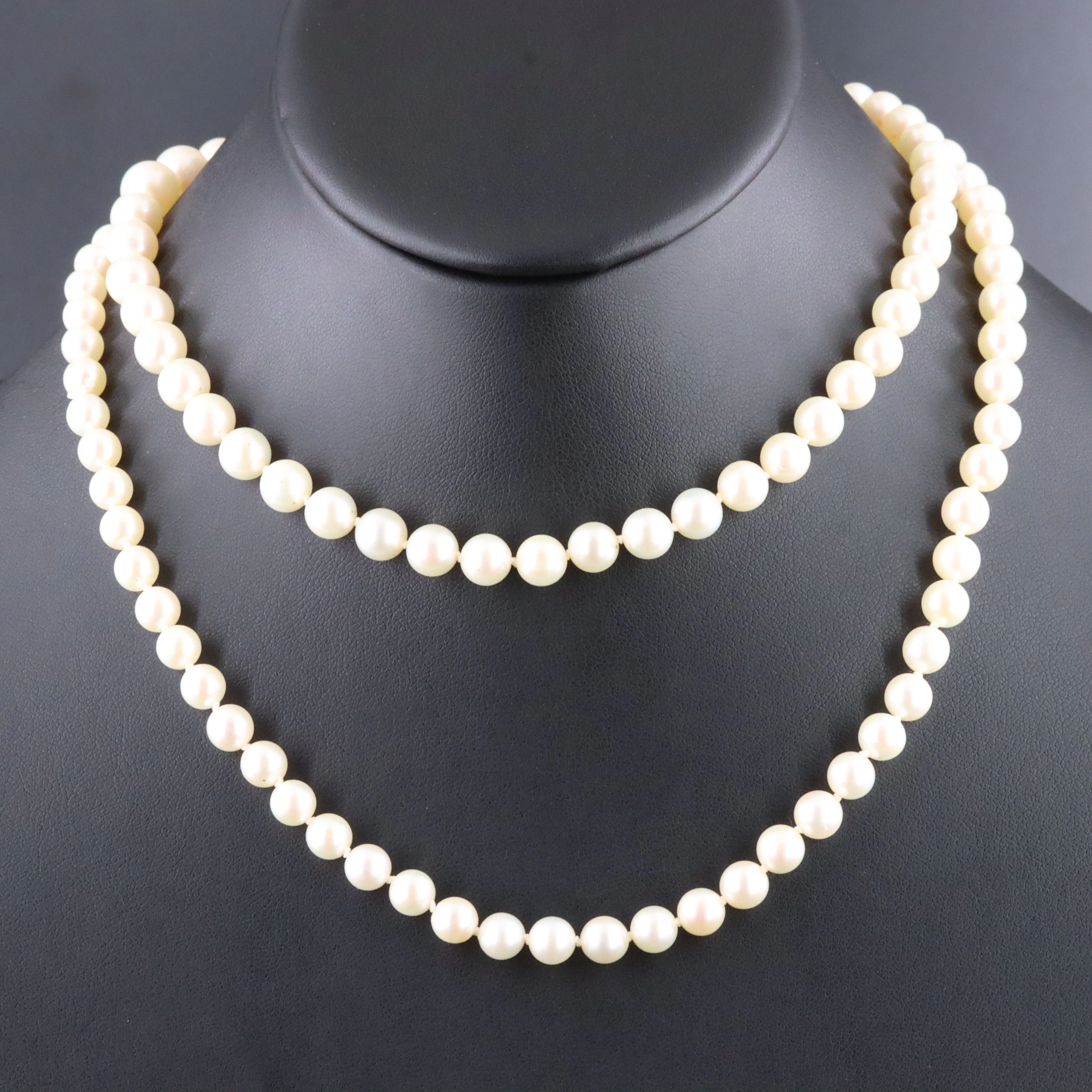 Opera Length Graduated Pearl Necklace