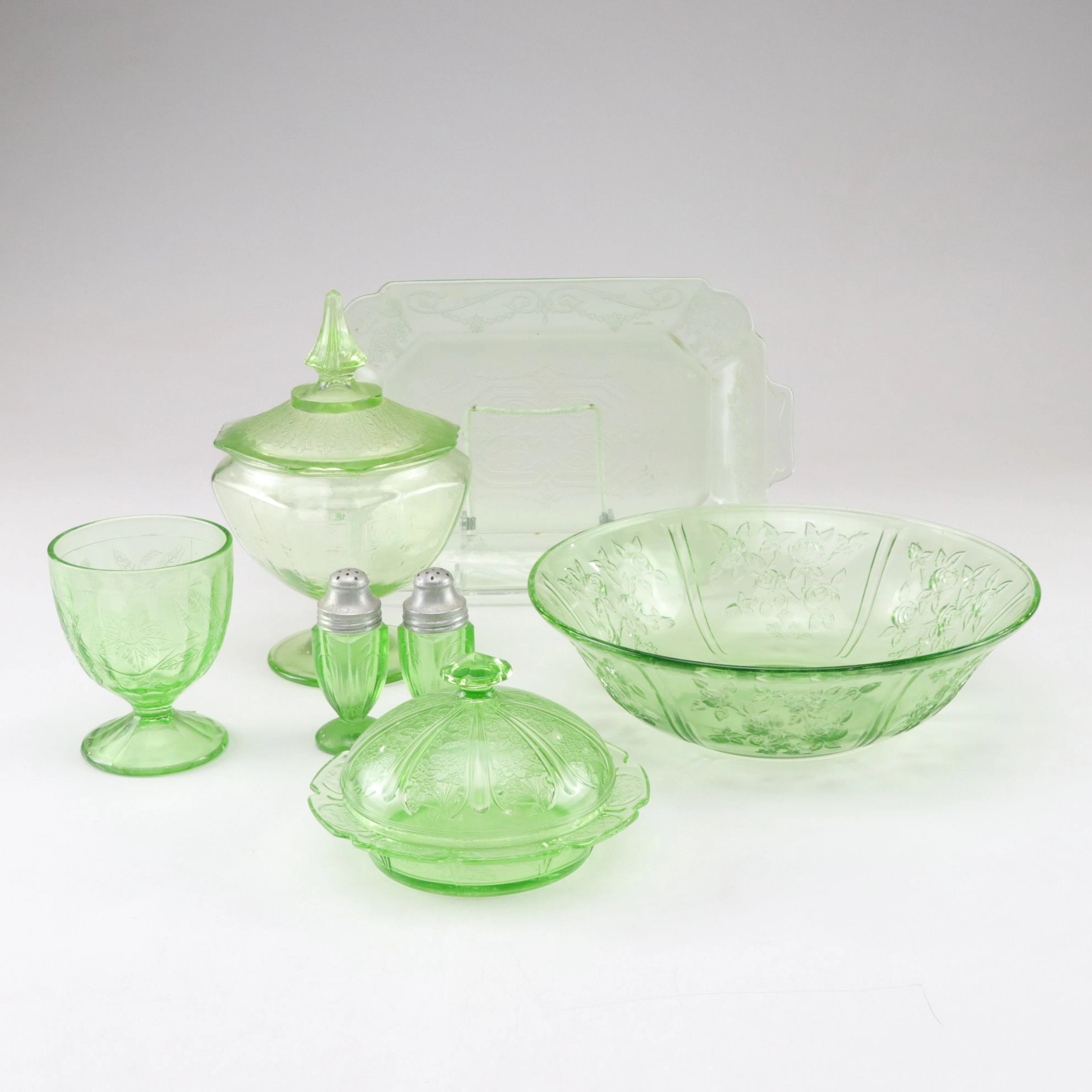 Hazel Atlas, Jeannette, Anchor Hocking & More Uranium Glassware