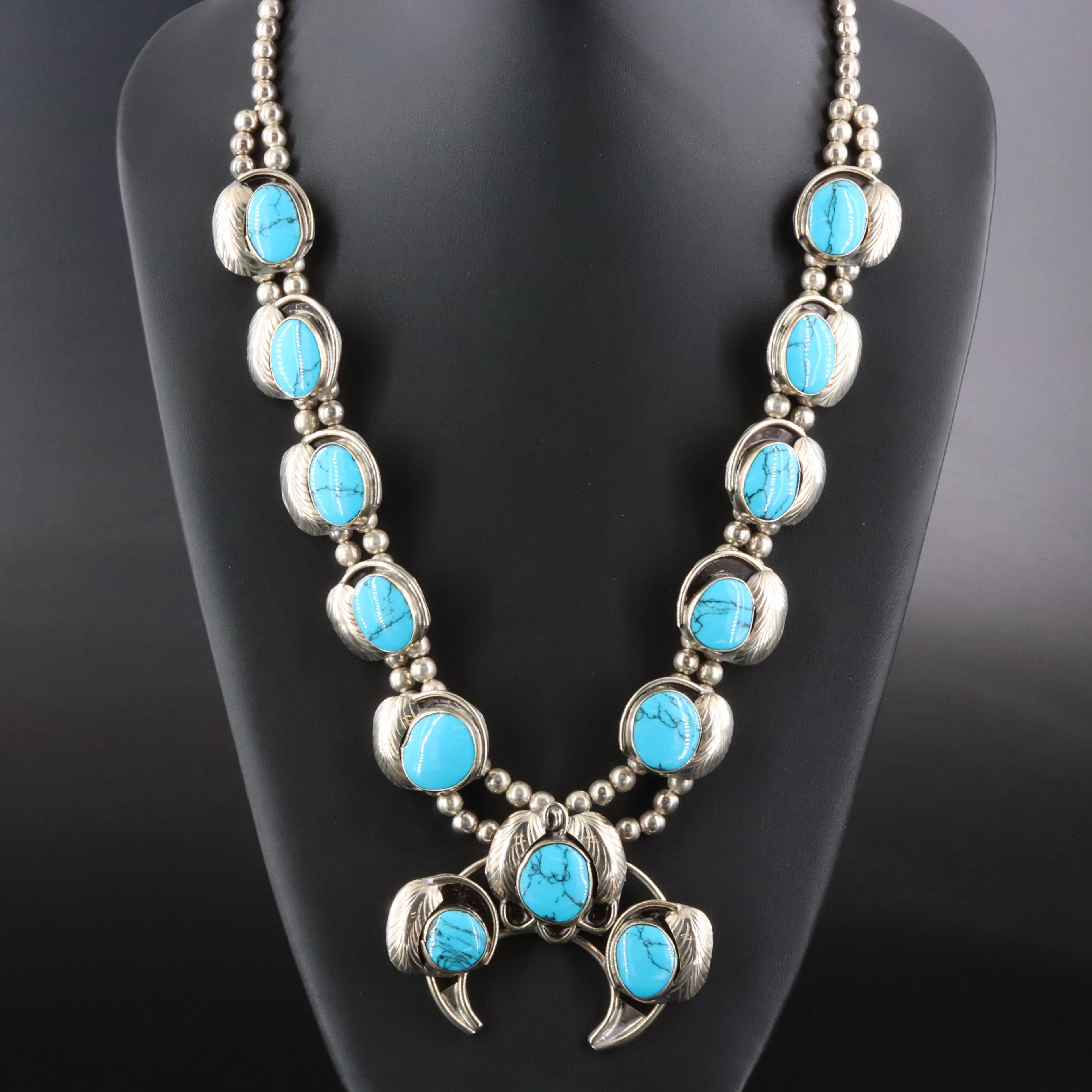 Western Style Howlite Naja Necklace