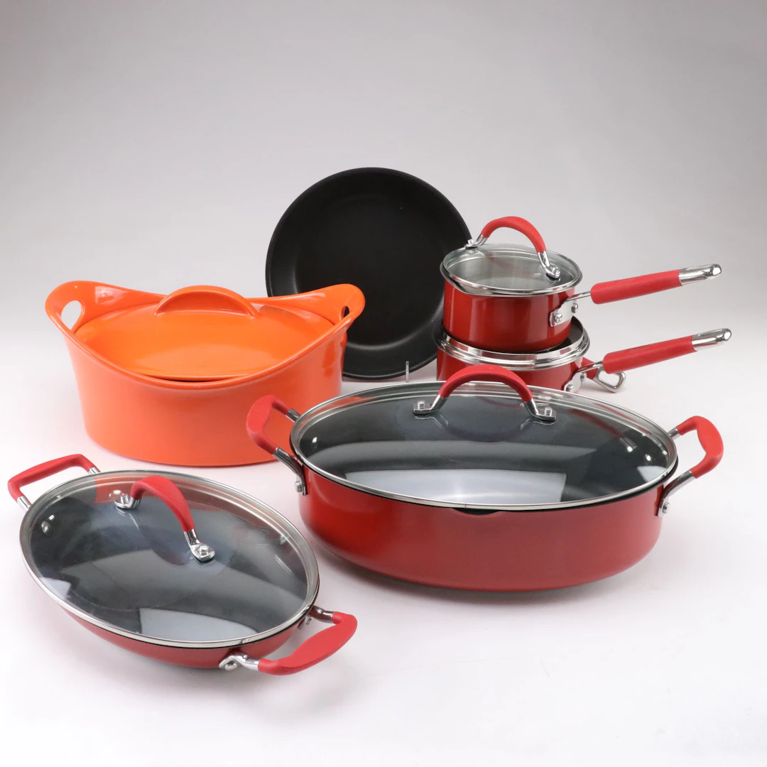 Rachel Ray "Bubble & Brown" Casserole Dish with "Cucina" Saucepans and More