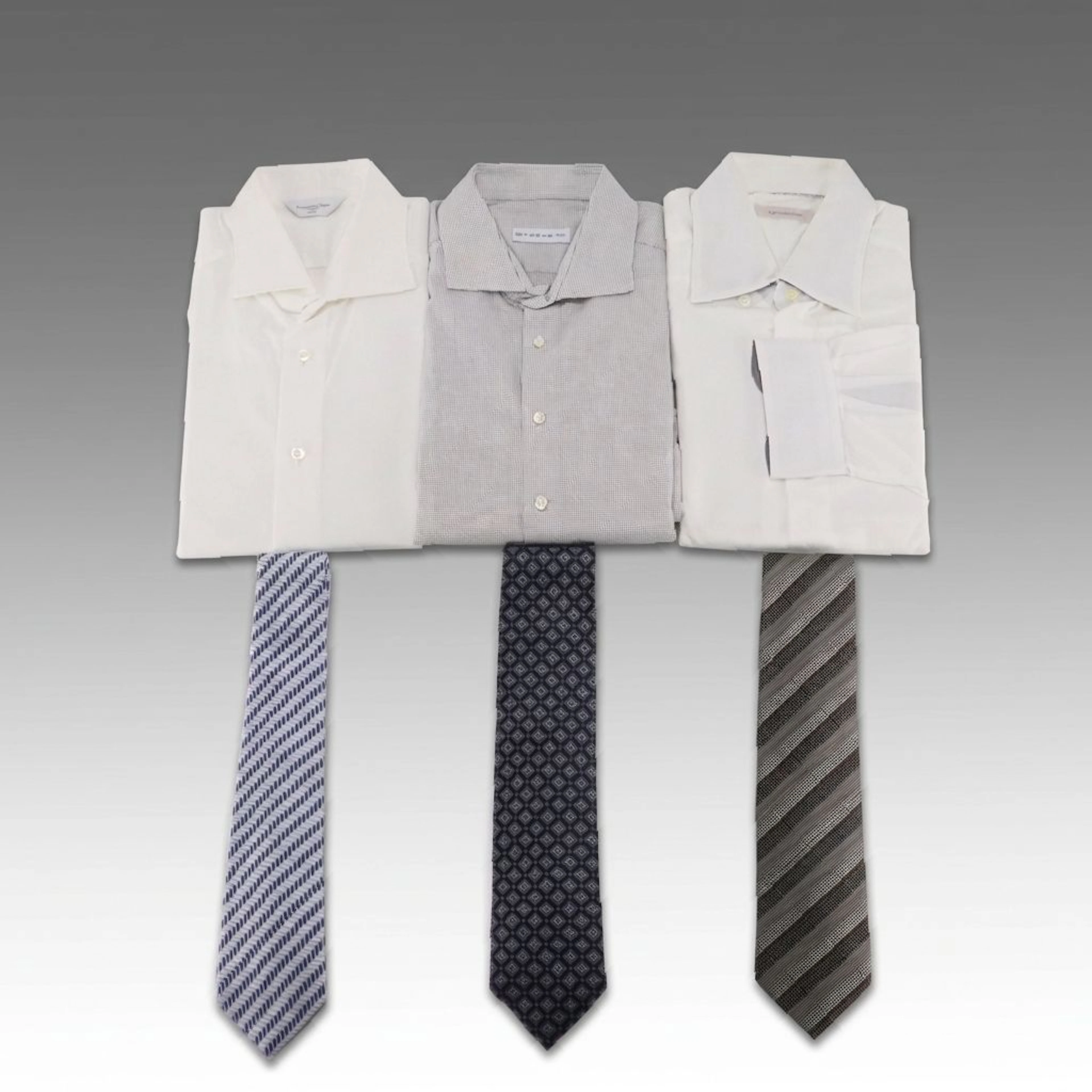 Men's ETRO and Ermenegildo Zegna Dress Shirts and Silk Jacquard Neckties