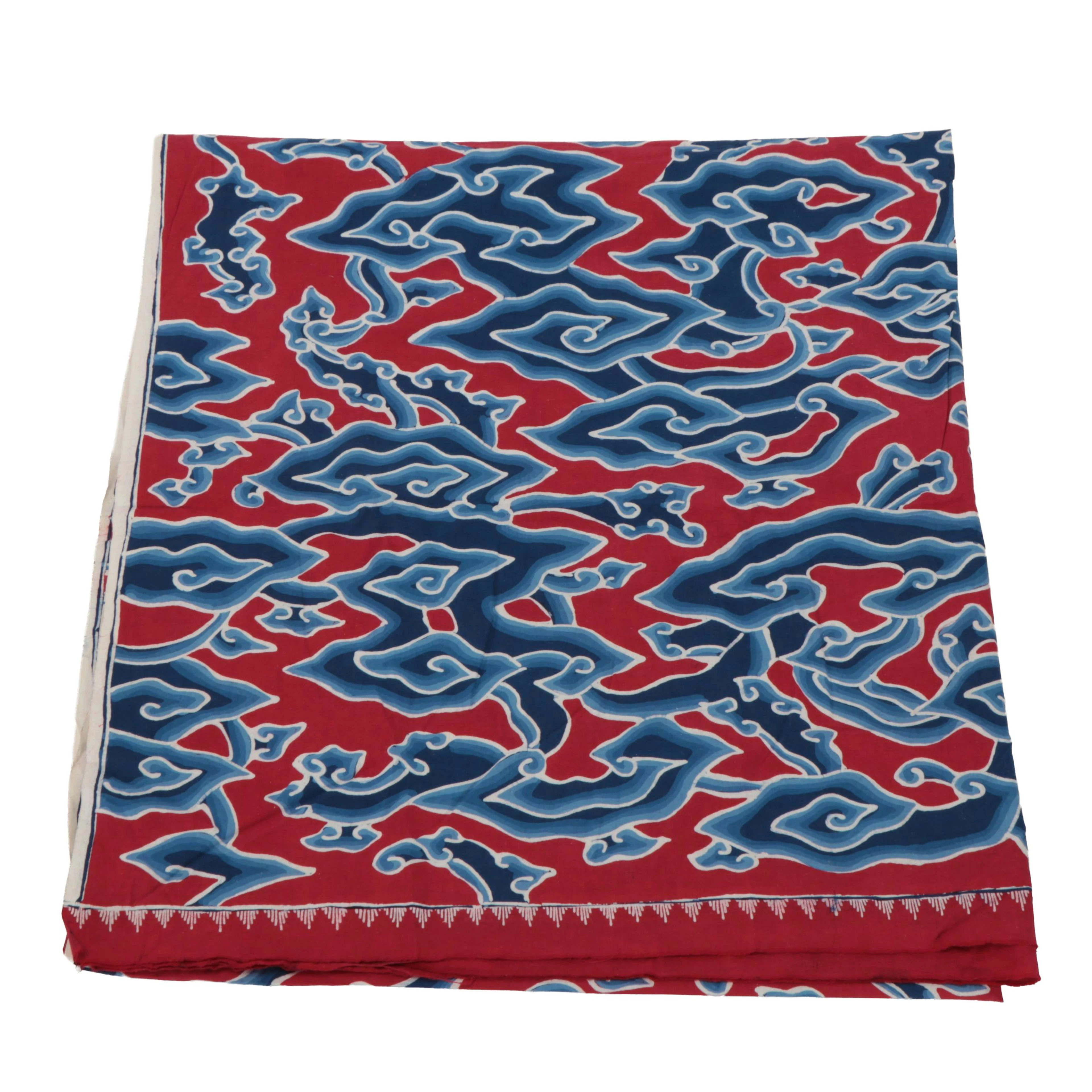 Vintage/Antique Indonesian Mega Mendung Batik Textile