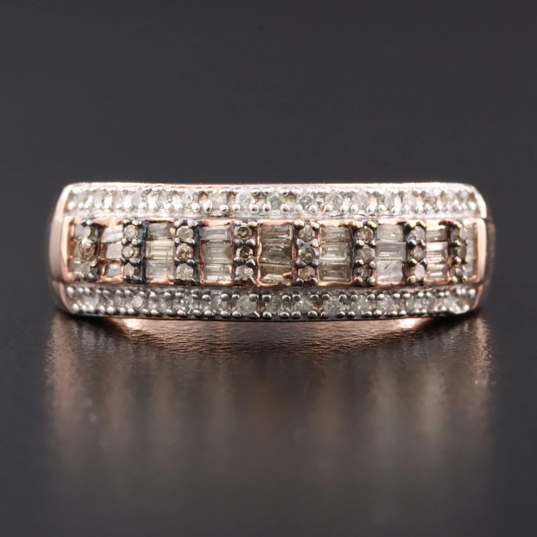 Sterling 0.45 CTW Diamond Ring