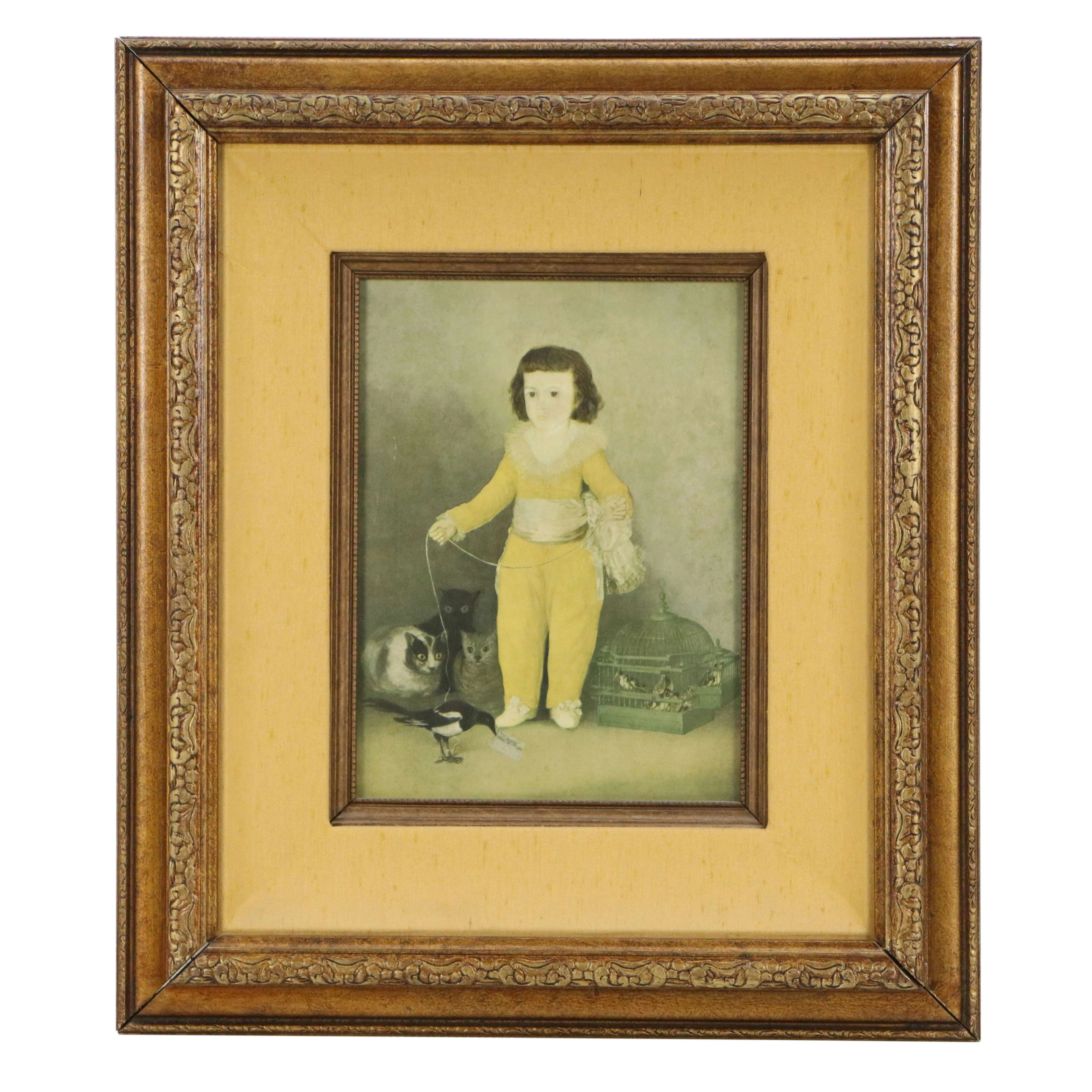 After Francisco de Goya Offset Lithograph "Manuel Osorio Manrique de Zúñiga"