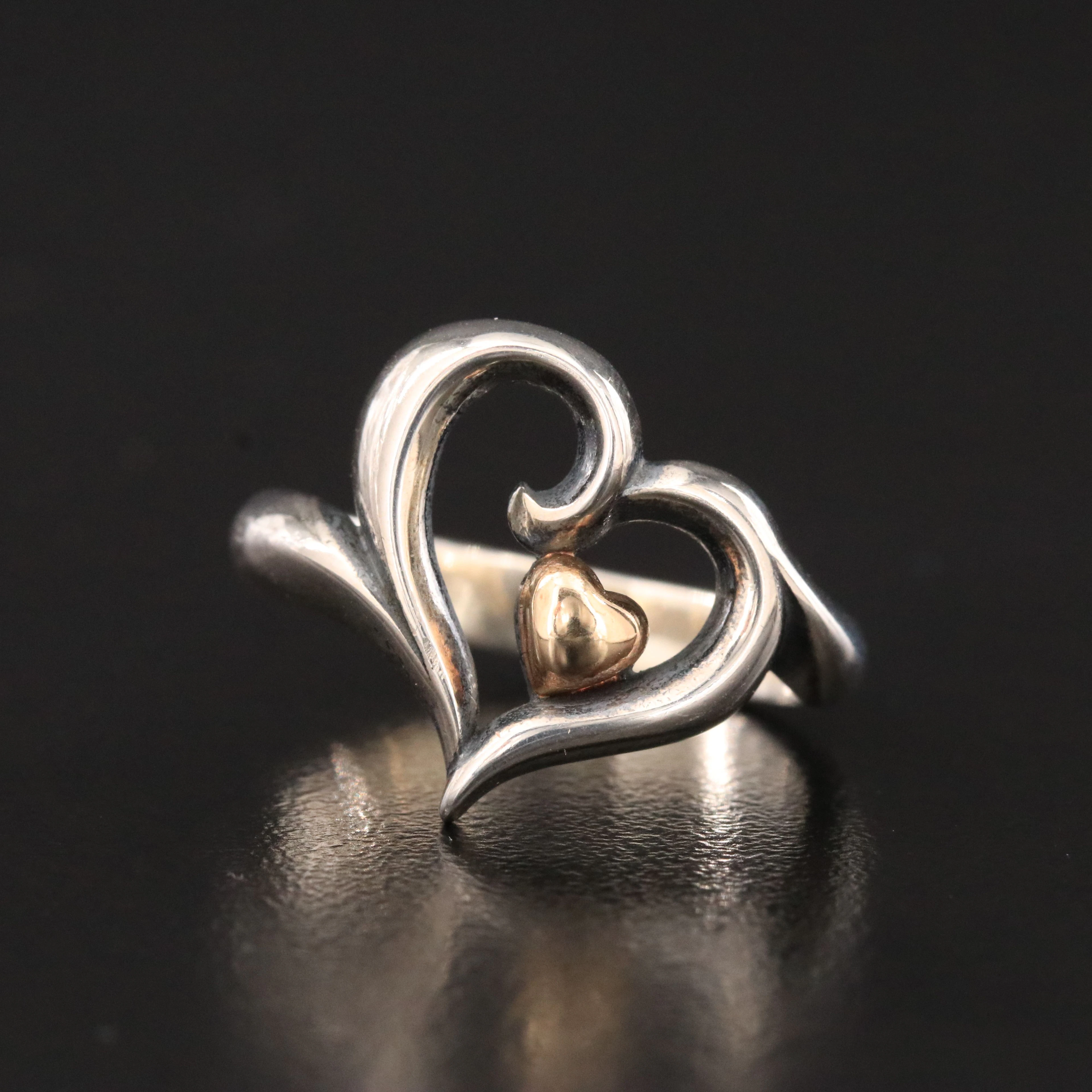 James Avery Sterling Joy of My Heart Ring with 14K Accent