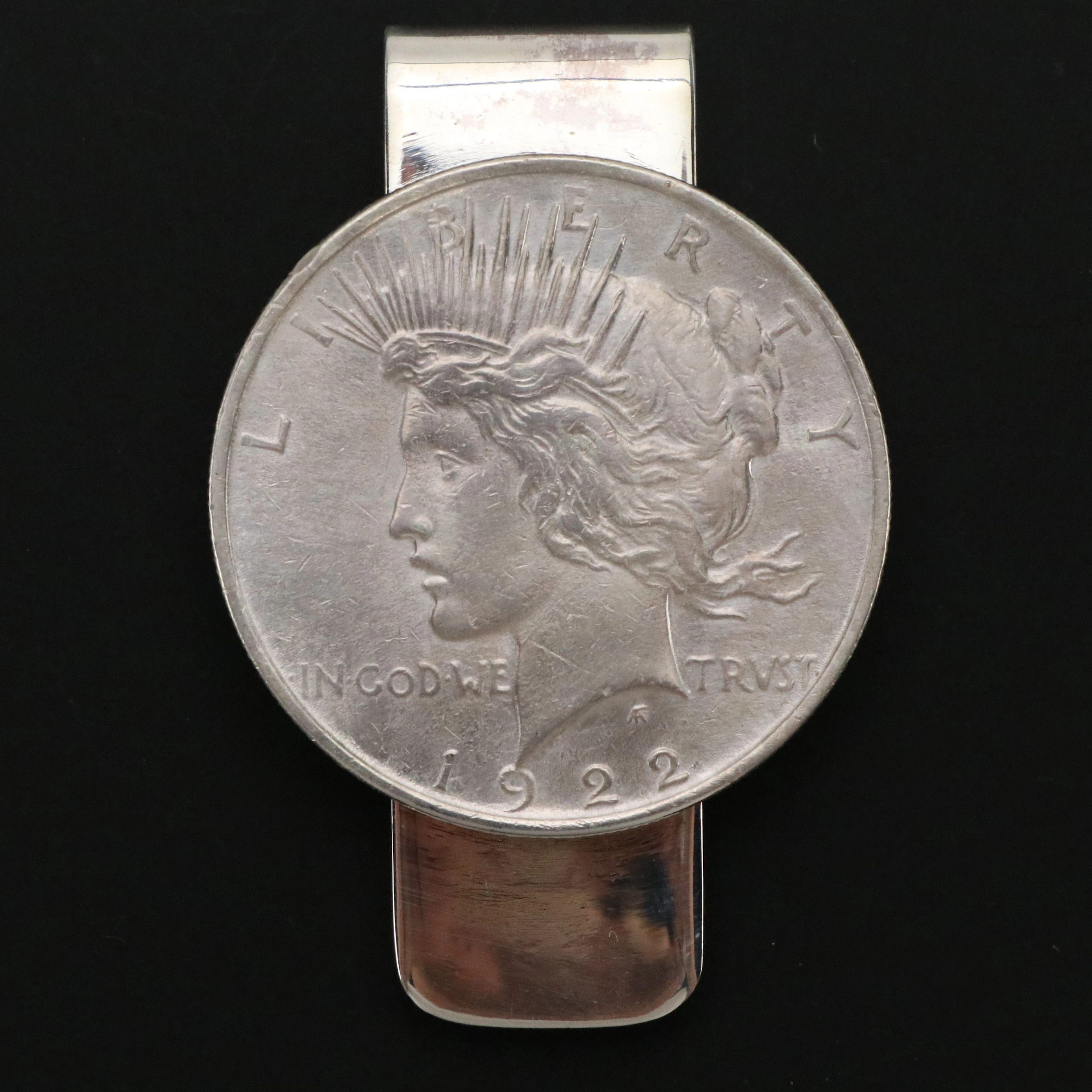 1922 Peace Silver Dollar Tiffany & Co. Sterling Silver Money Clip
