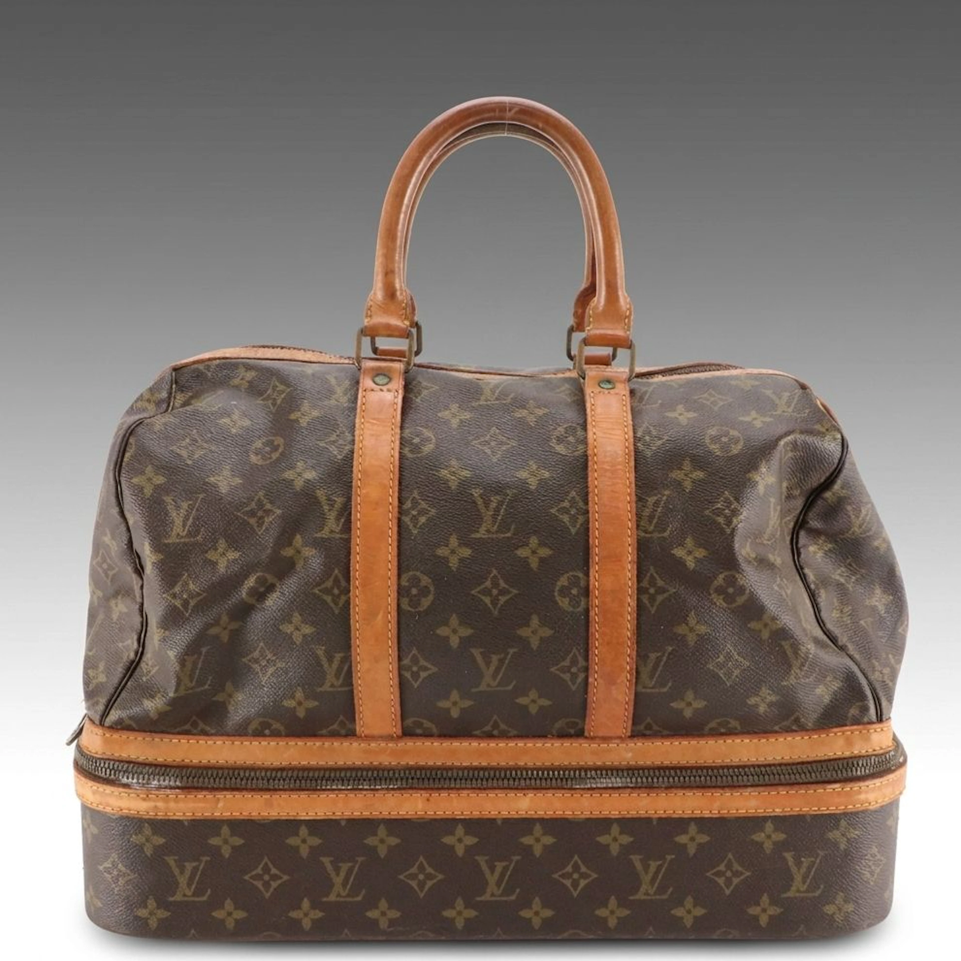 Louis Vuitton Sac Sport in Monogram Canvas and Vachetta Leather, Vintage