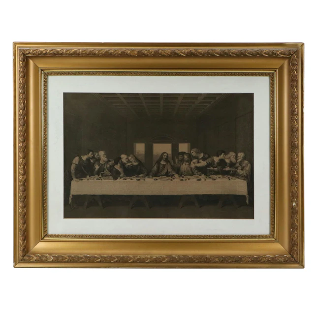 Photogravure After Leonardo Da Vinci "The Last Supper," 20th Century