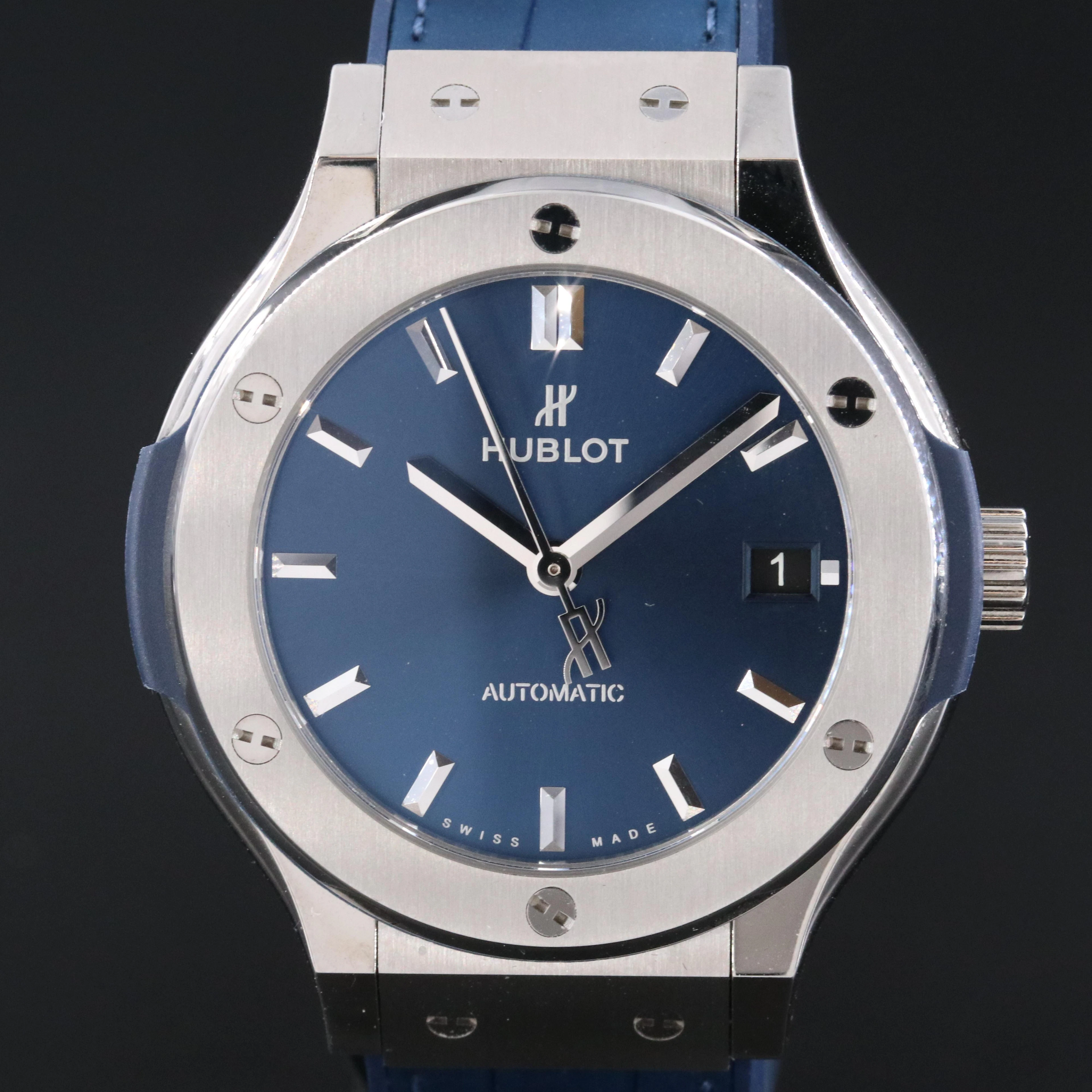 Hublot Classic Fusion Titanium Blue Watch