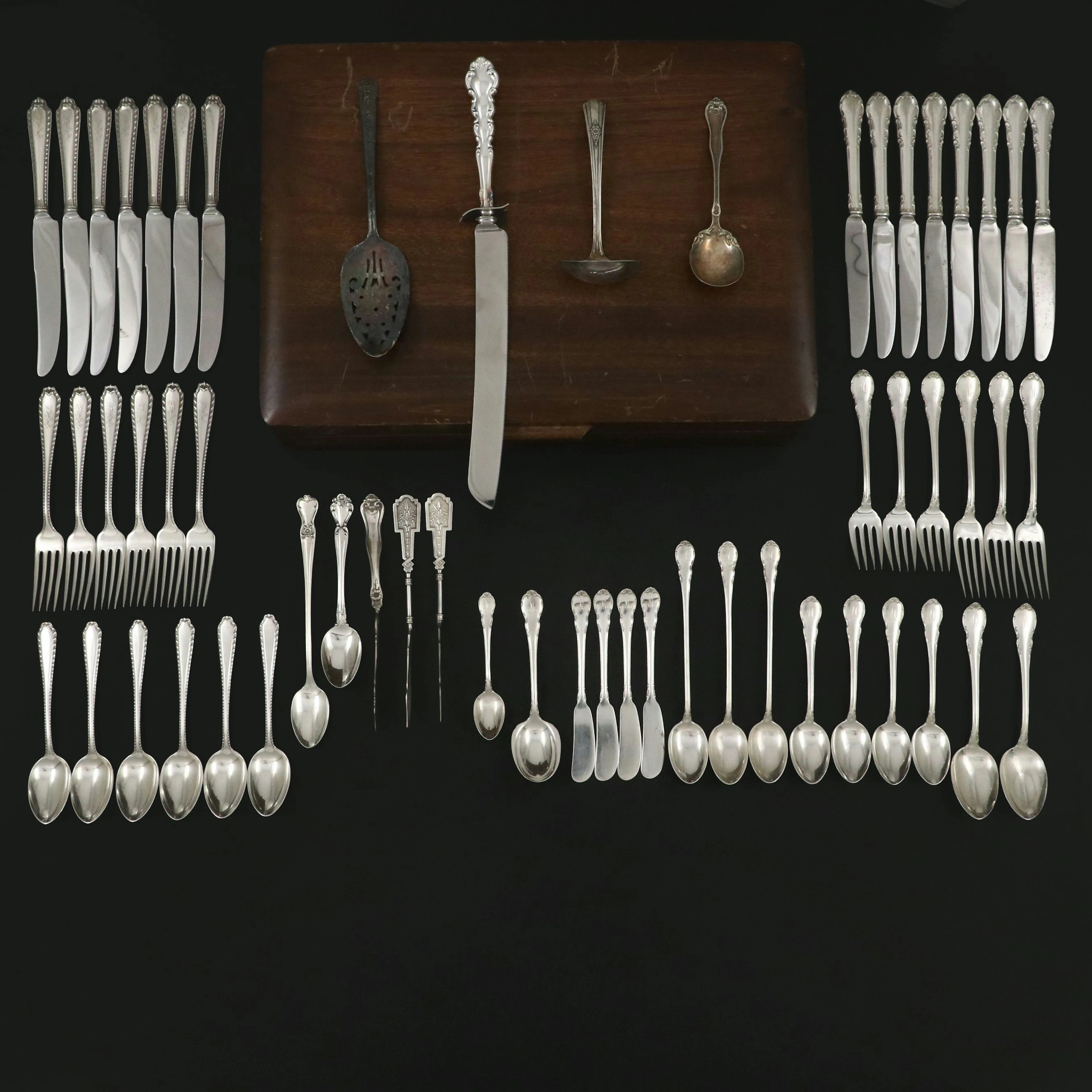 Lunt "Modern Victorian" Sterling Silver Flatware and More Silver Utensils