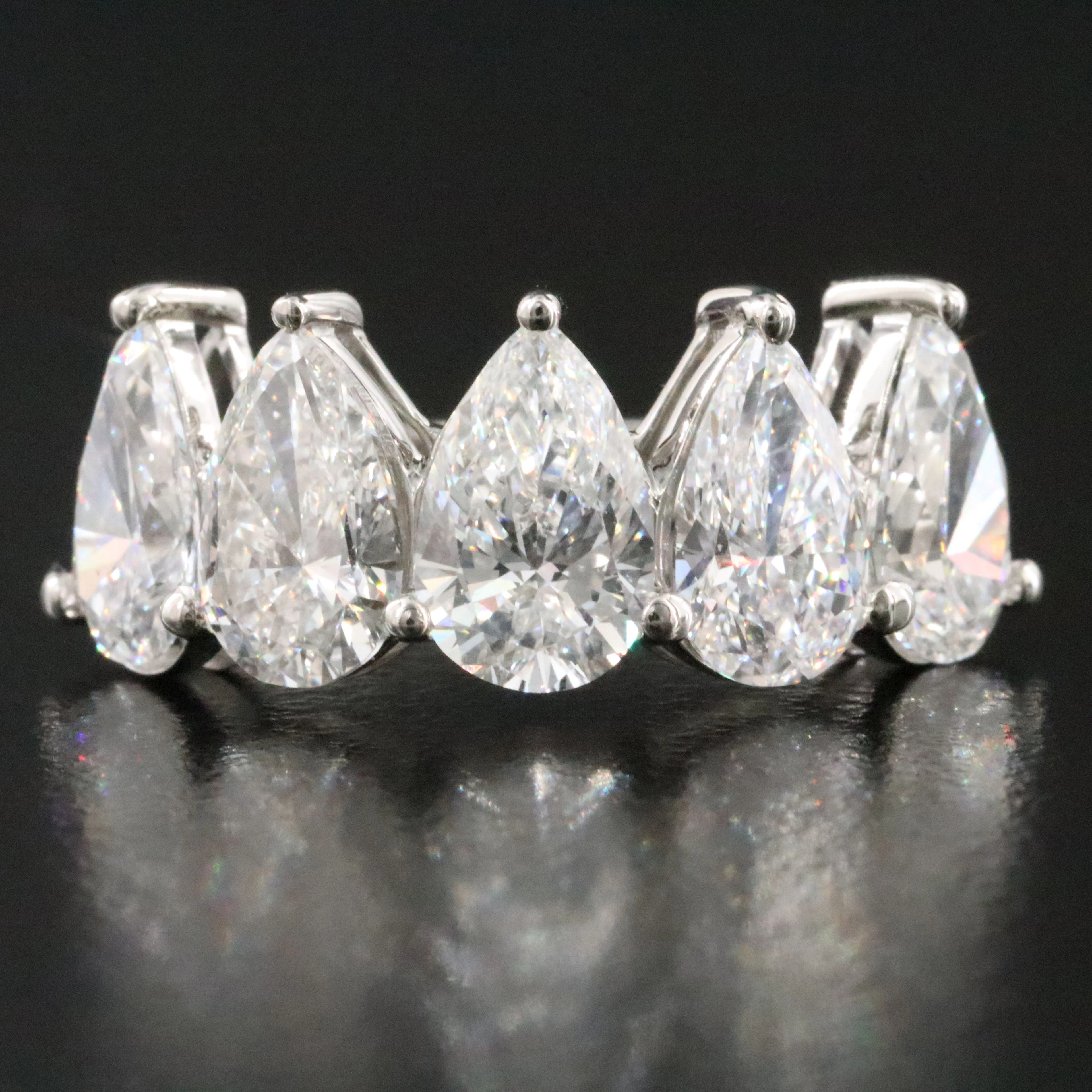 Platinum 4.19 CTW Lab Grown Diamond Ring with IGI Report