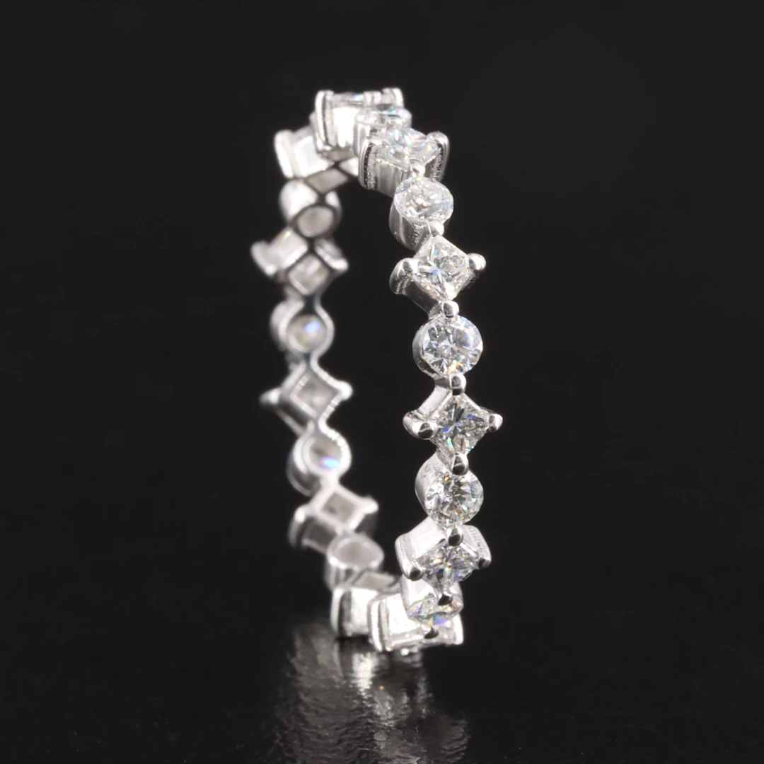 14K 0.88 CTW Diamond Eternity Band