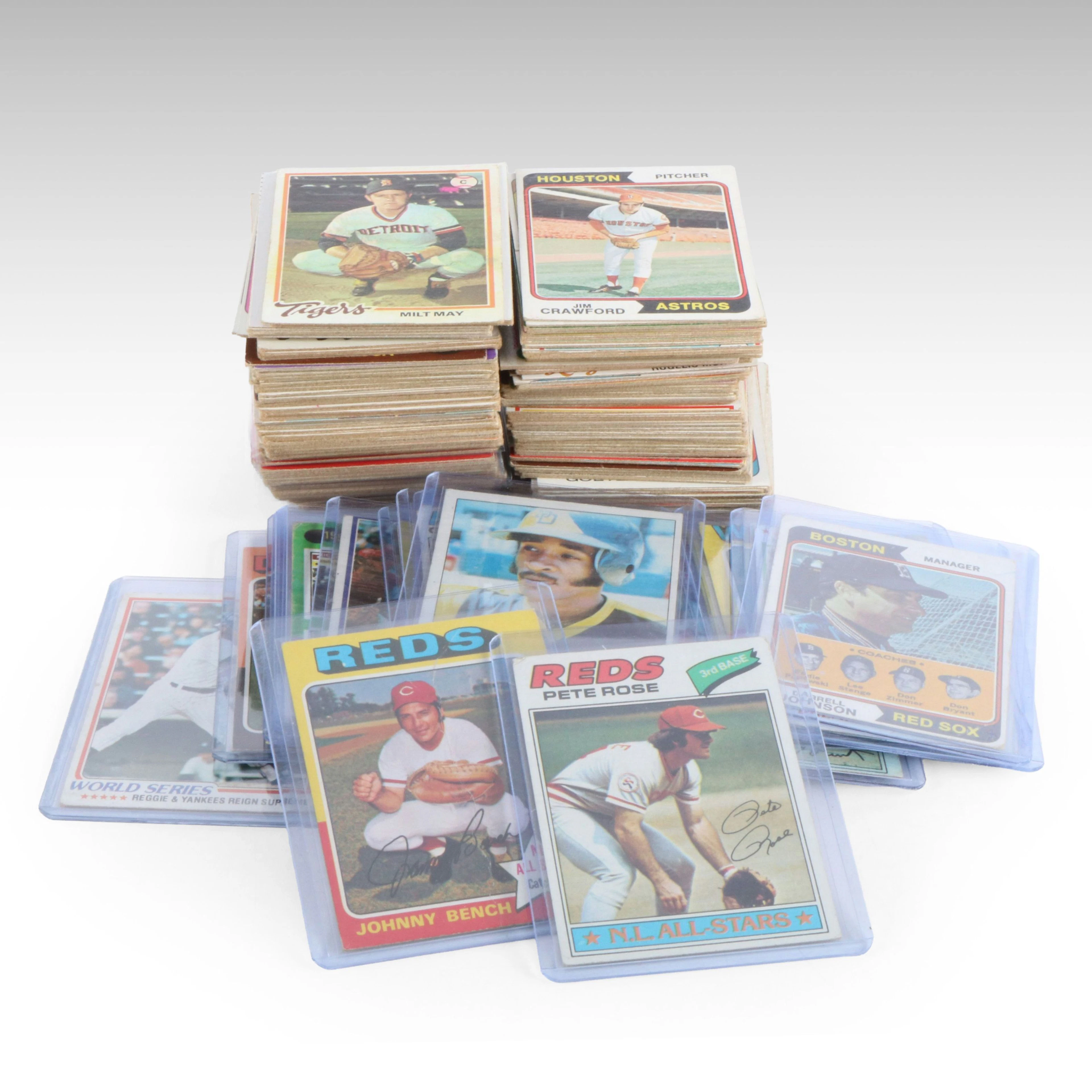 1970s Topps Baseball Cards Featuring Ozzie Smith Rookie and More