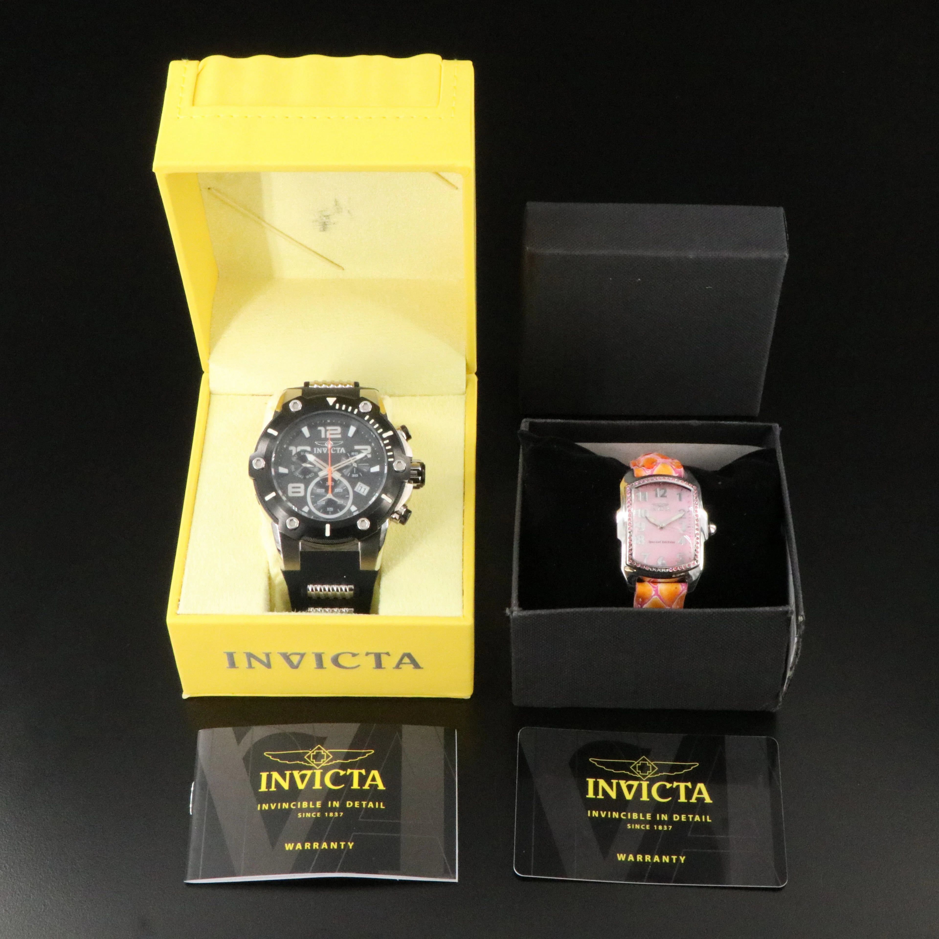 Invicta Speedway and Baby Lupah Swiss Quartz Watches