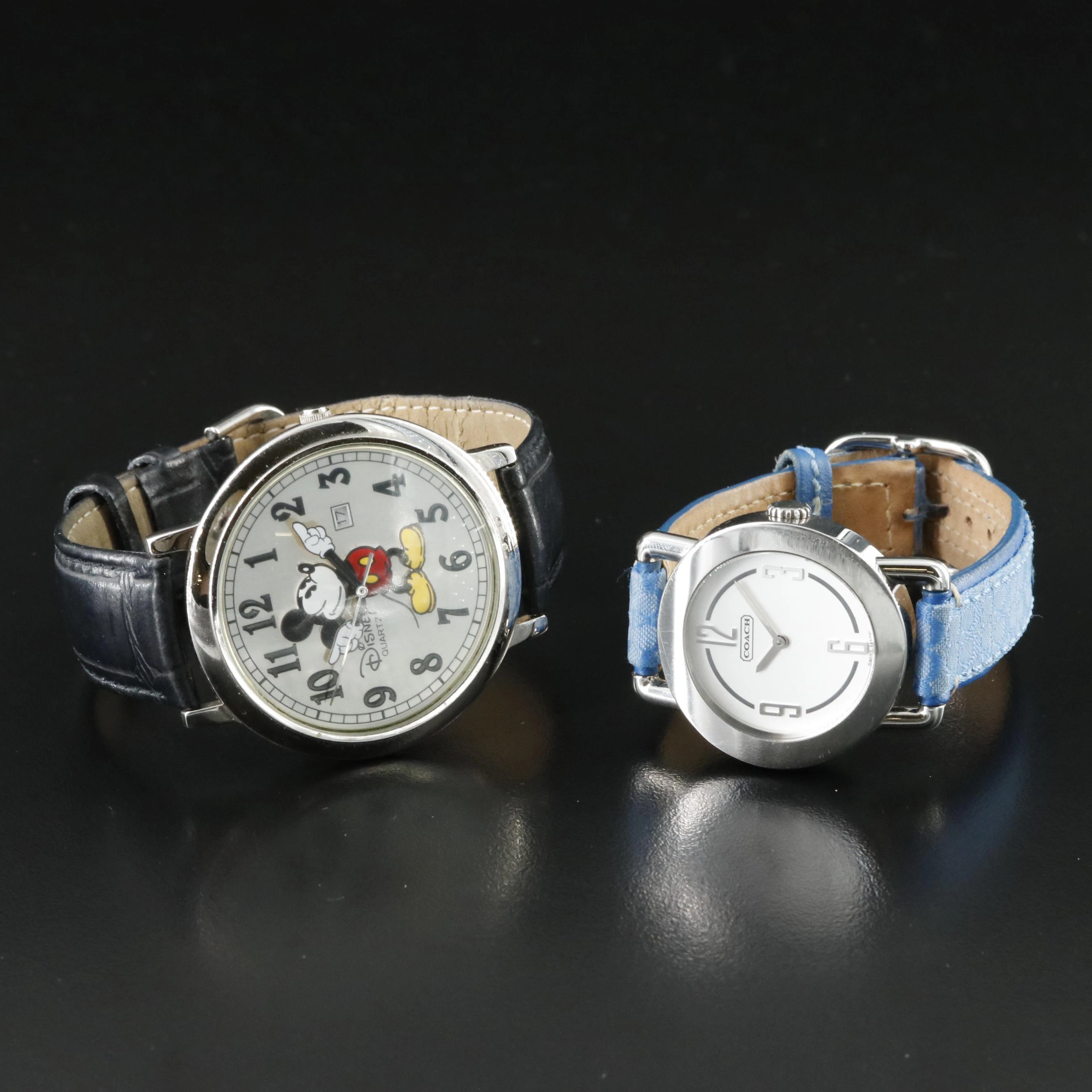 Coach and Disney's Mickey Mouse Quartz Watches