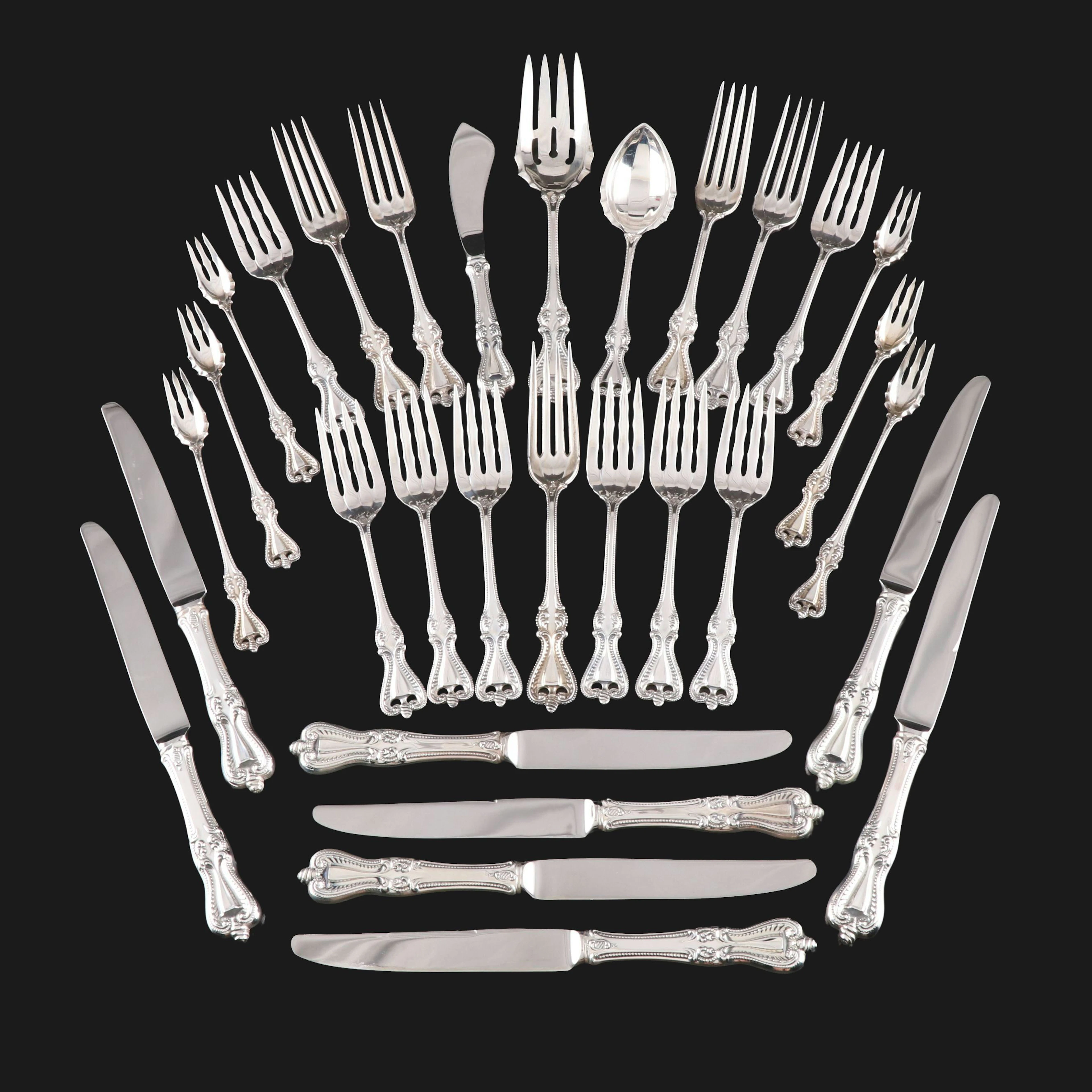 Towle "Old Colonial" Sterling Silver Flatware and Serving Utensils, 1895-2009