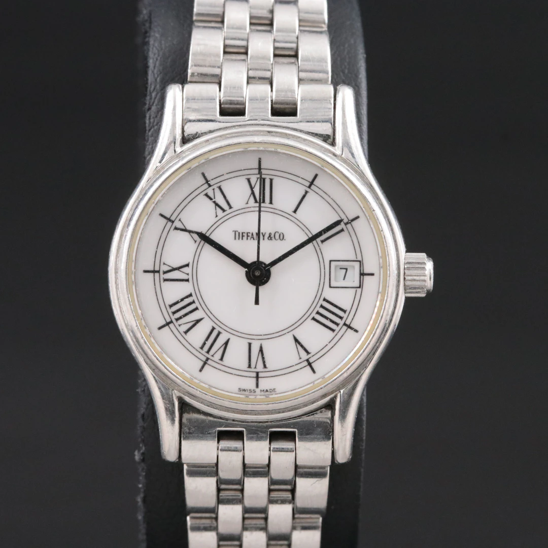 Tiffany & Co. Portfolio Stainless Steel Swiss Quartz Watch 713.1065