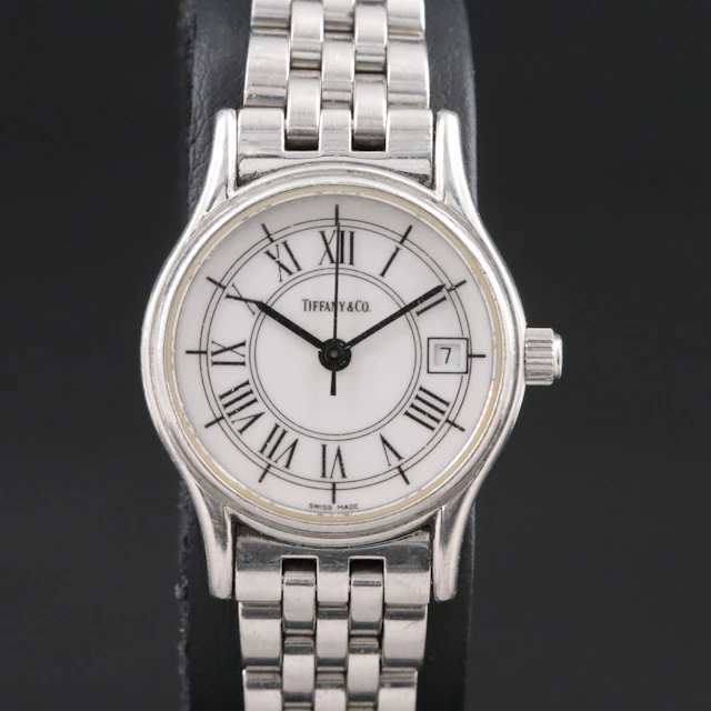 Tiffany & Co. Portfolio Stainless Steel Swiss Quartz Watch 713.1065