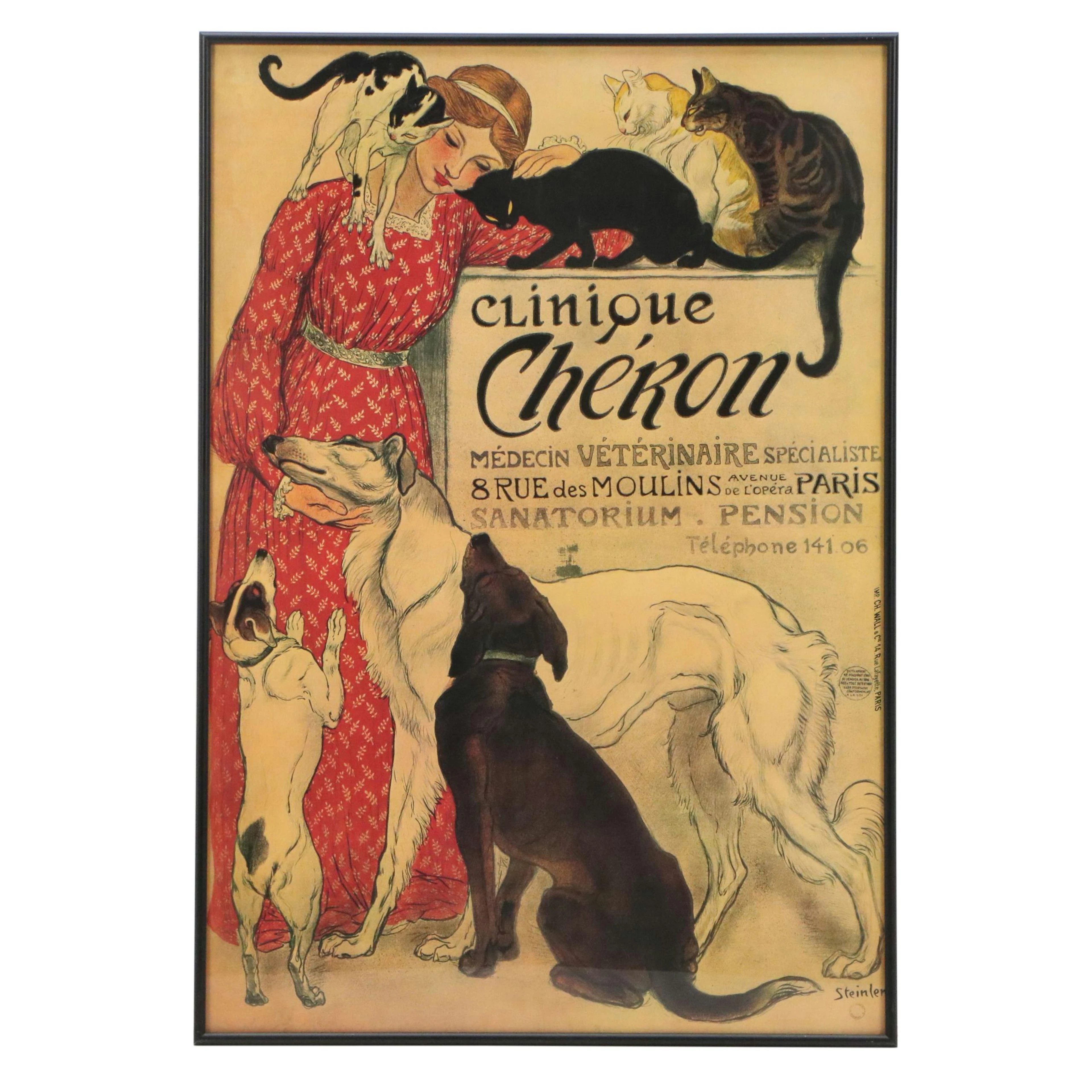 Offset Lithograph After Théophile Alexandre Steinlen "Clinique Chéron"