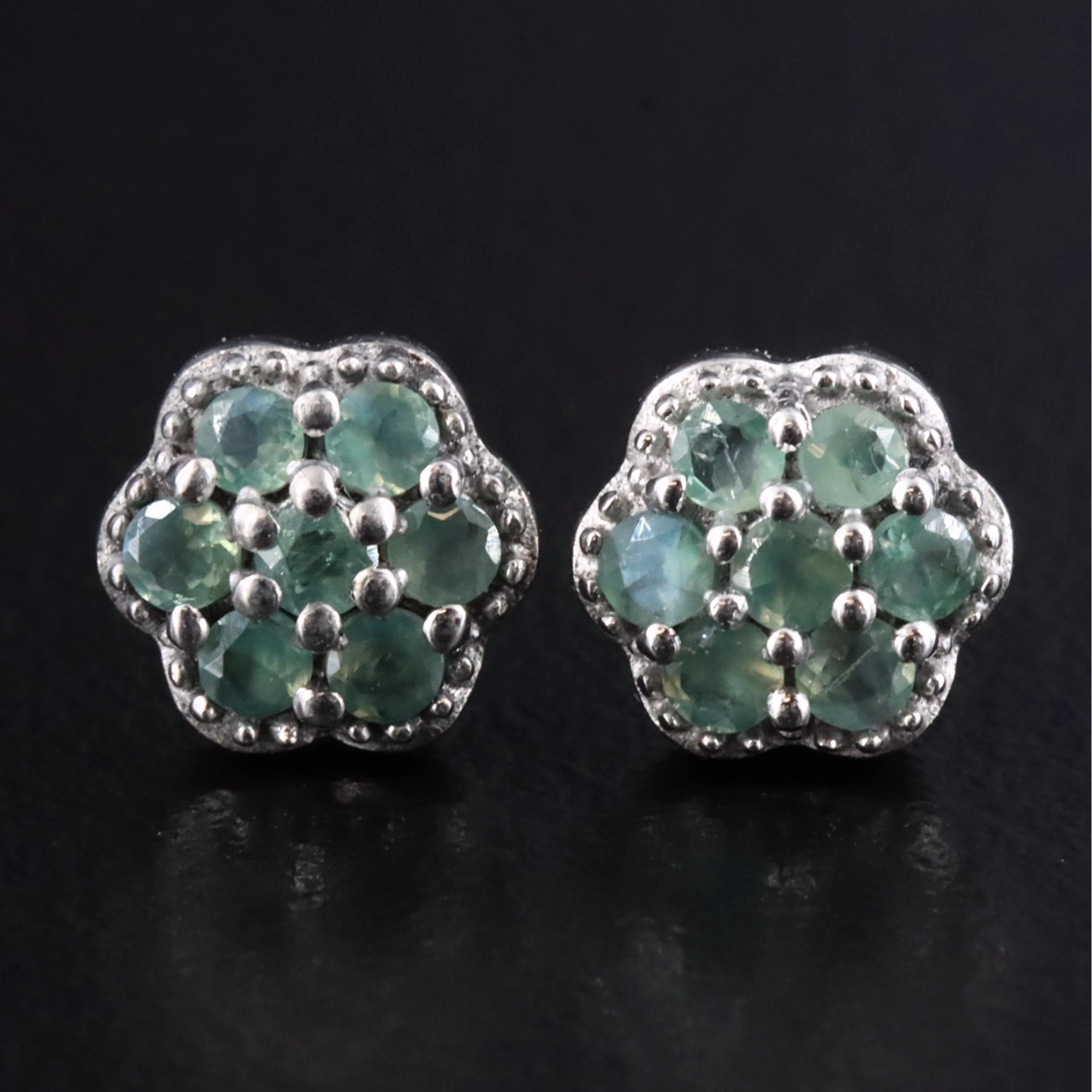 Sterling Alexandrite Earrings