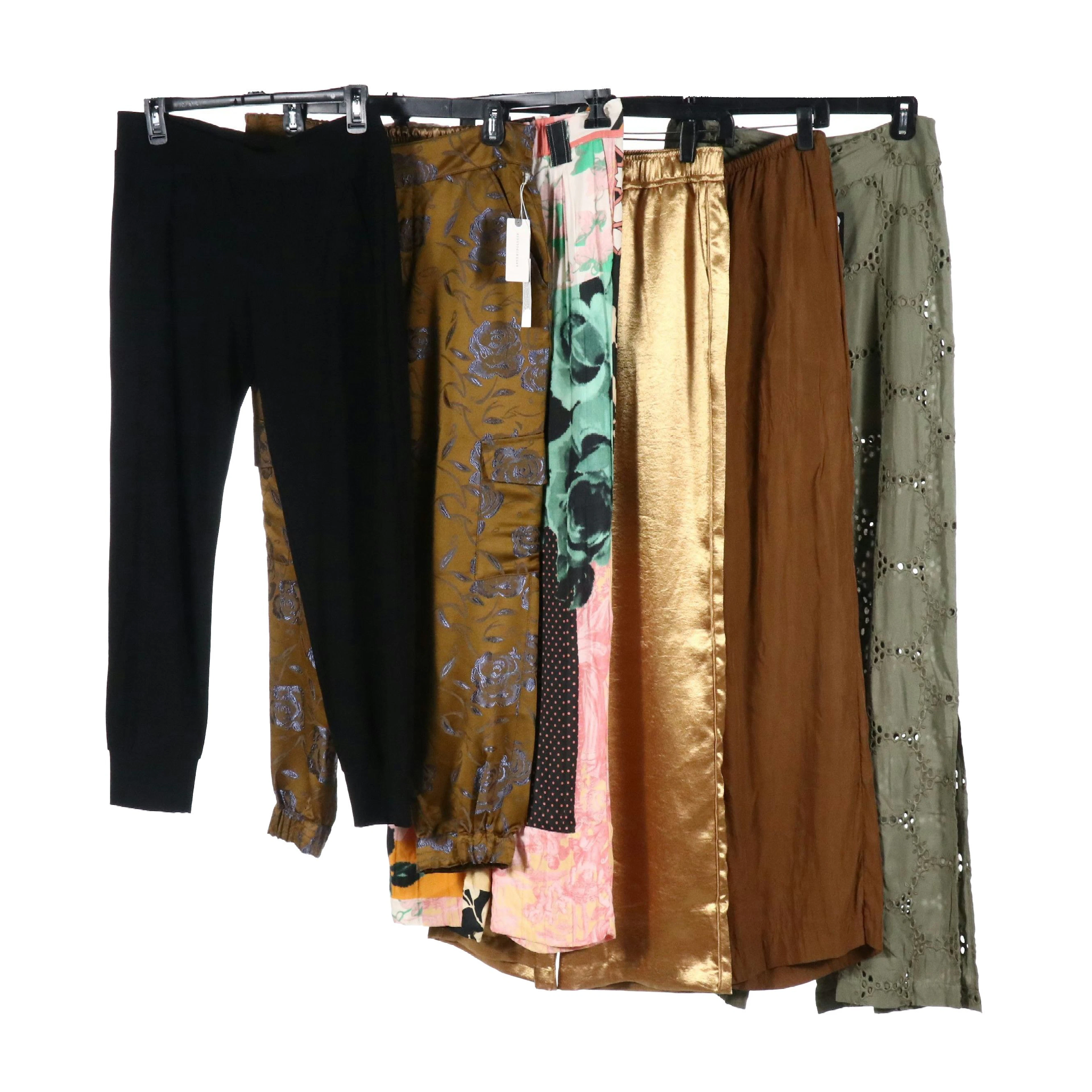 Stine Goya and Vince Silk Lounge Pants with Norma Kamali Joggers & Other Pants