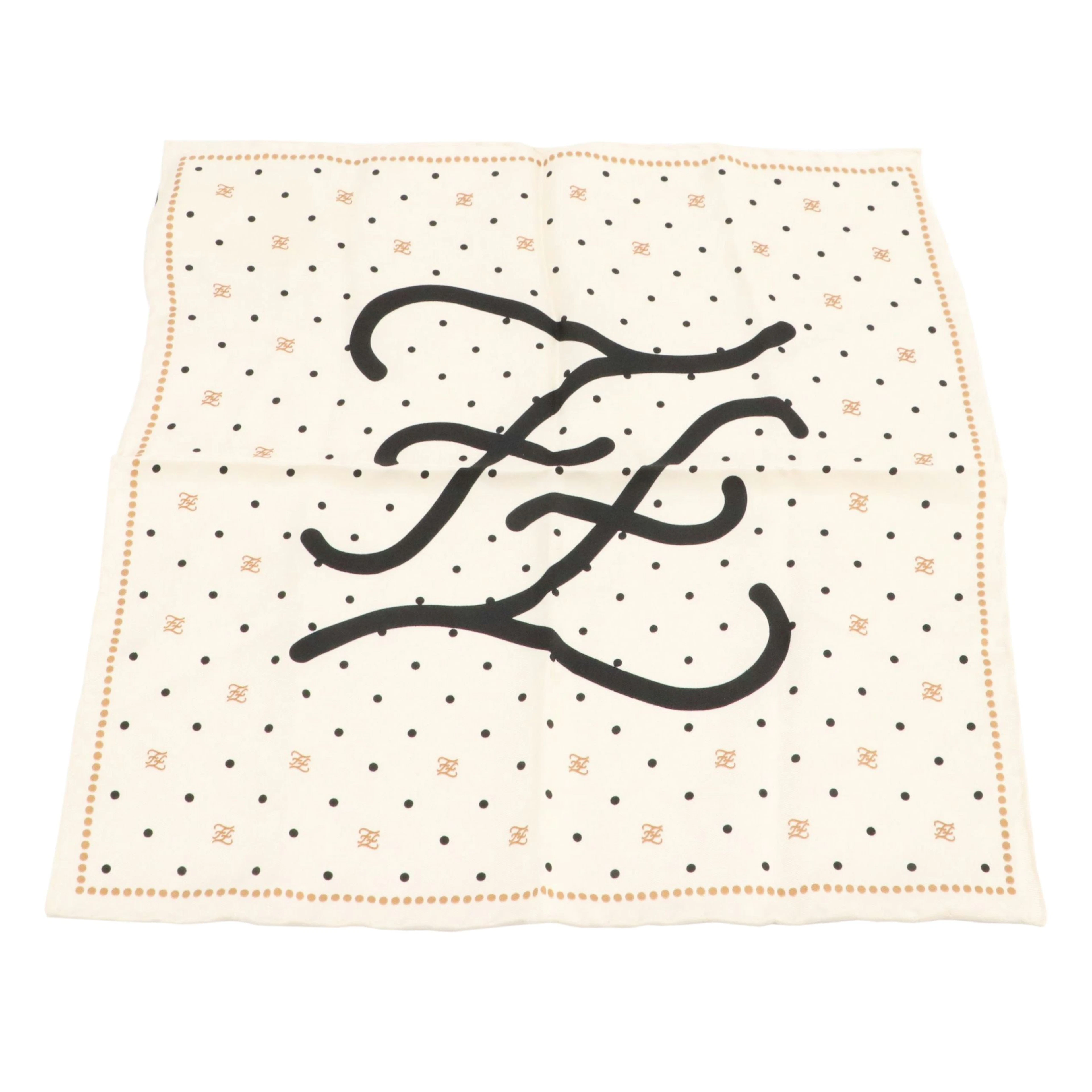 Fendi Silk Twill Pocket Square