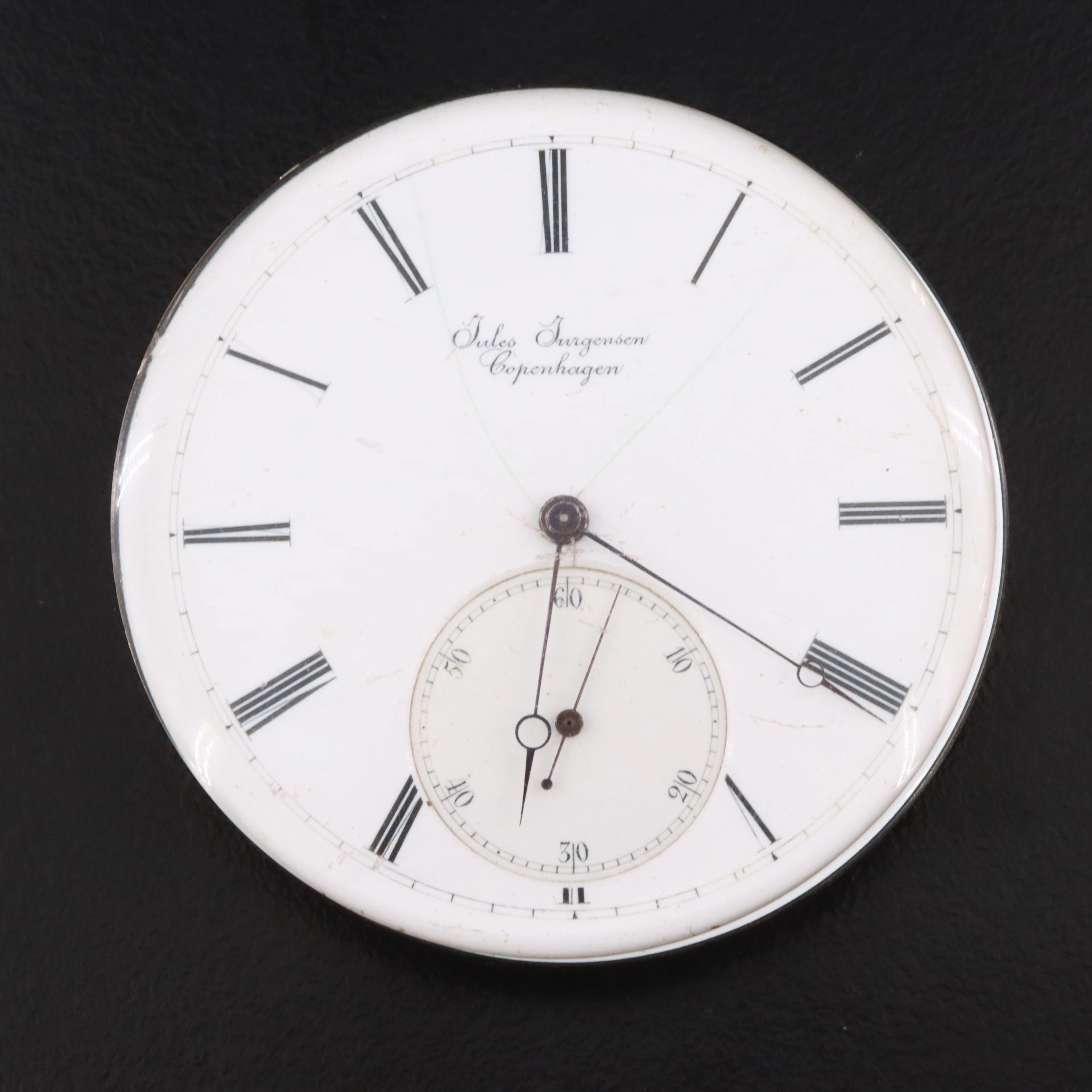 Jules Jurgensen Pocket Watch Dial and Movement