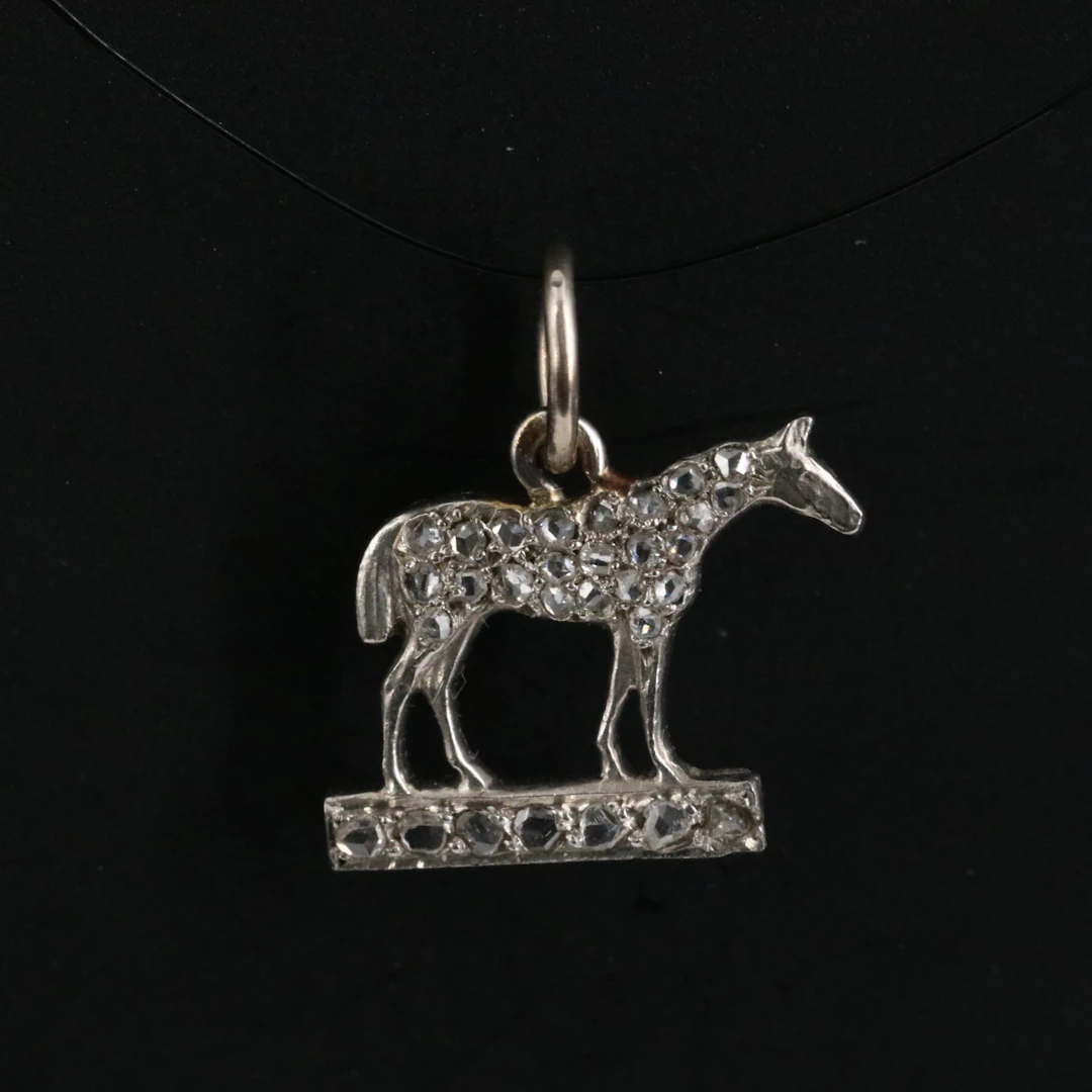 Platinum 0.12 CTW Diamond Horse Pendant