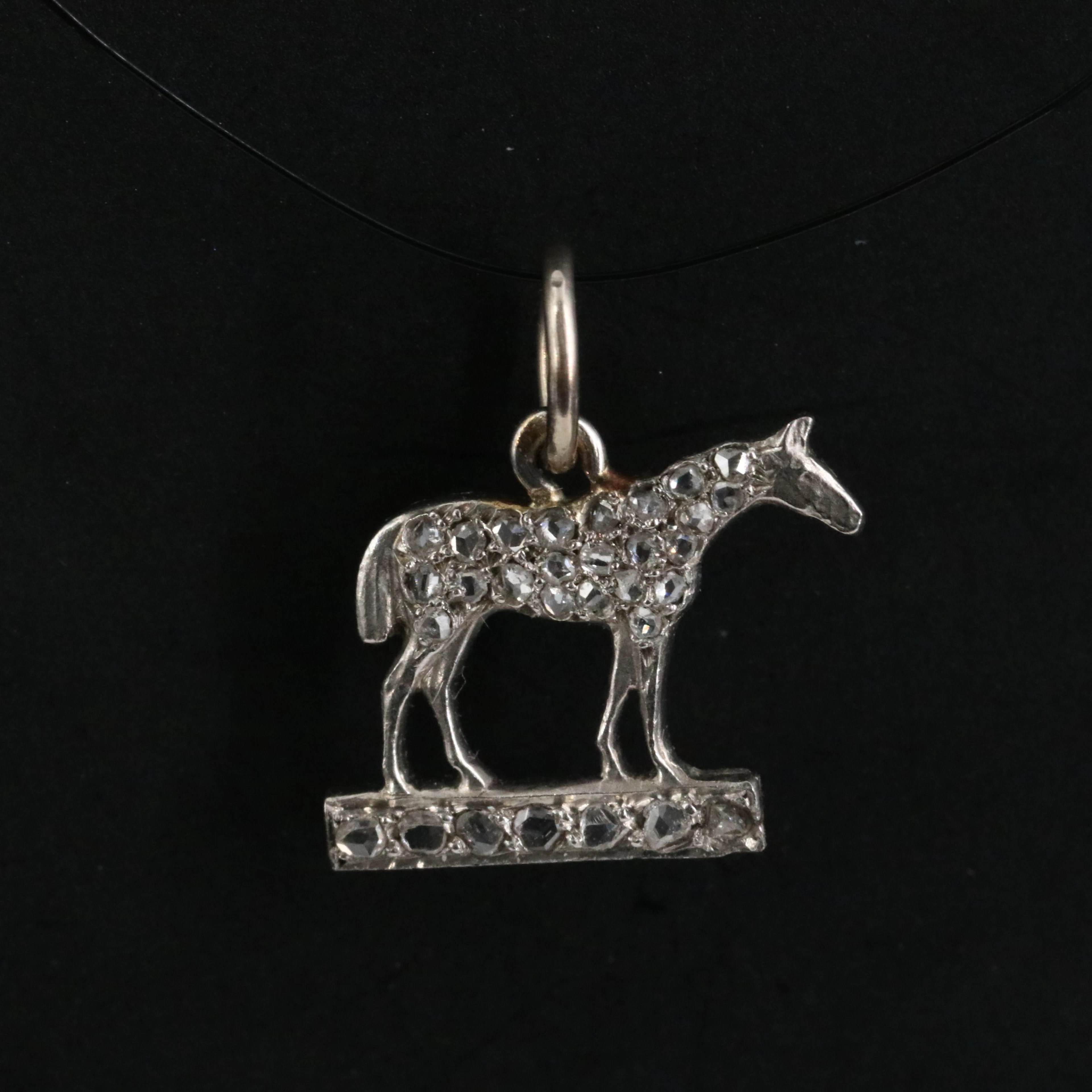 Platinum 0.12 CTW Diamond Horse Pendant