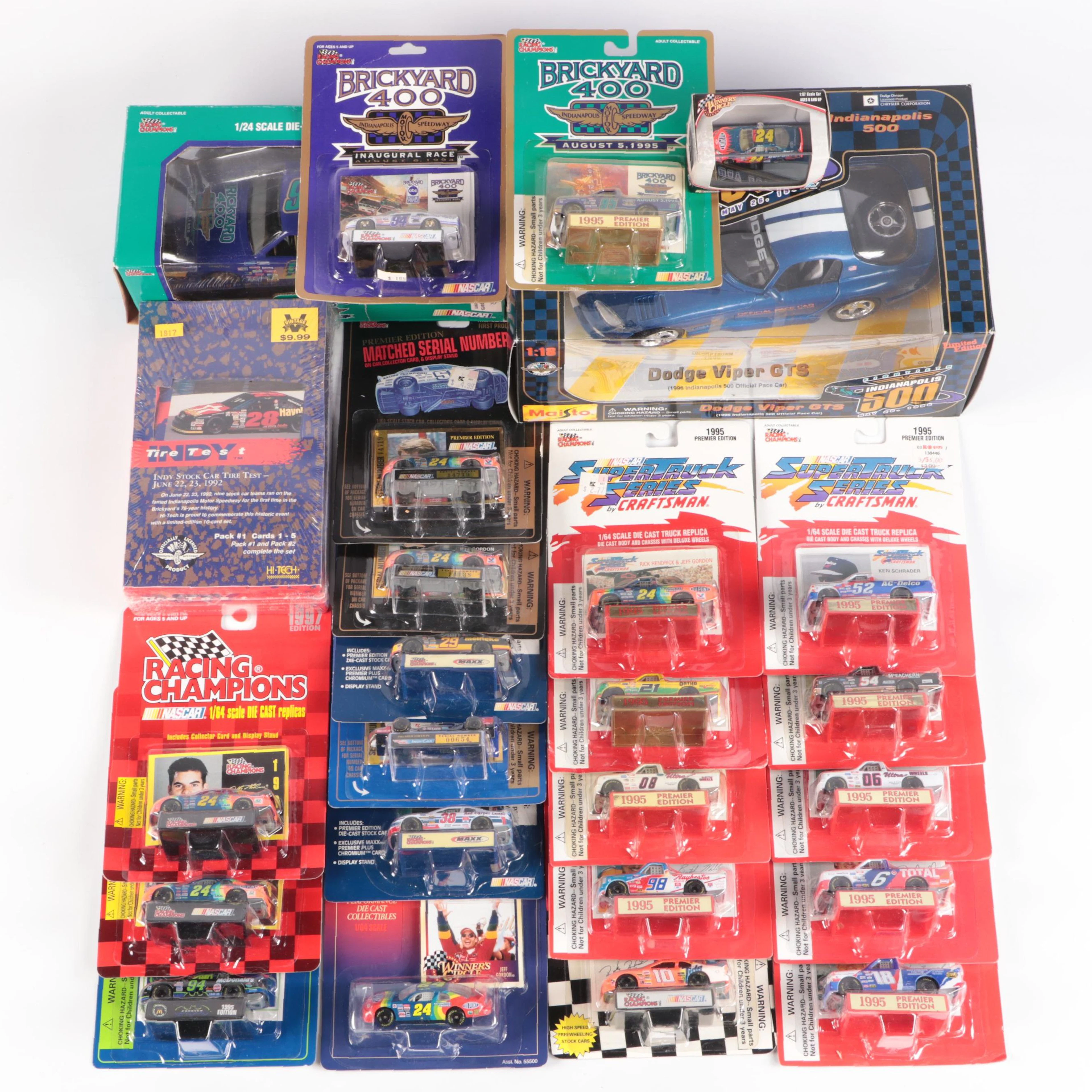 NASCAR "Dodge Viper GTS," "Backyard 400," and Other Racing Memorabilia