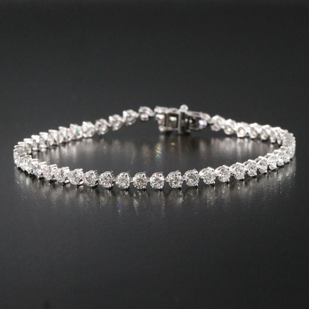 14K 5.18 CTW Lab Grown Diamond Line Bracelet