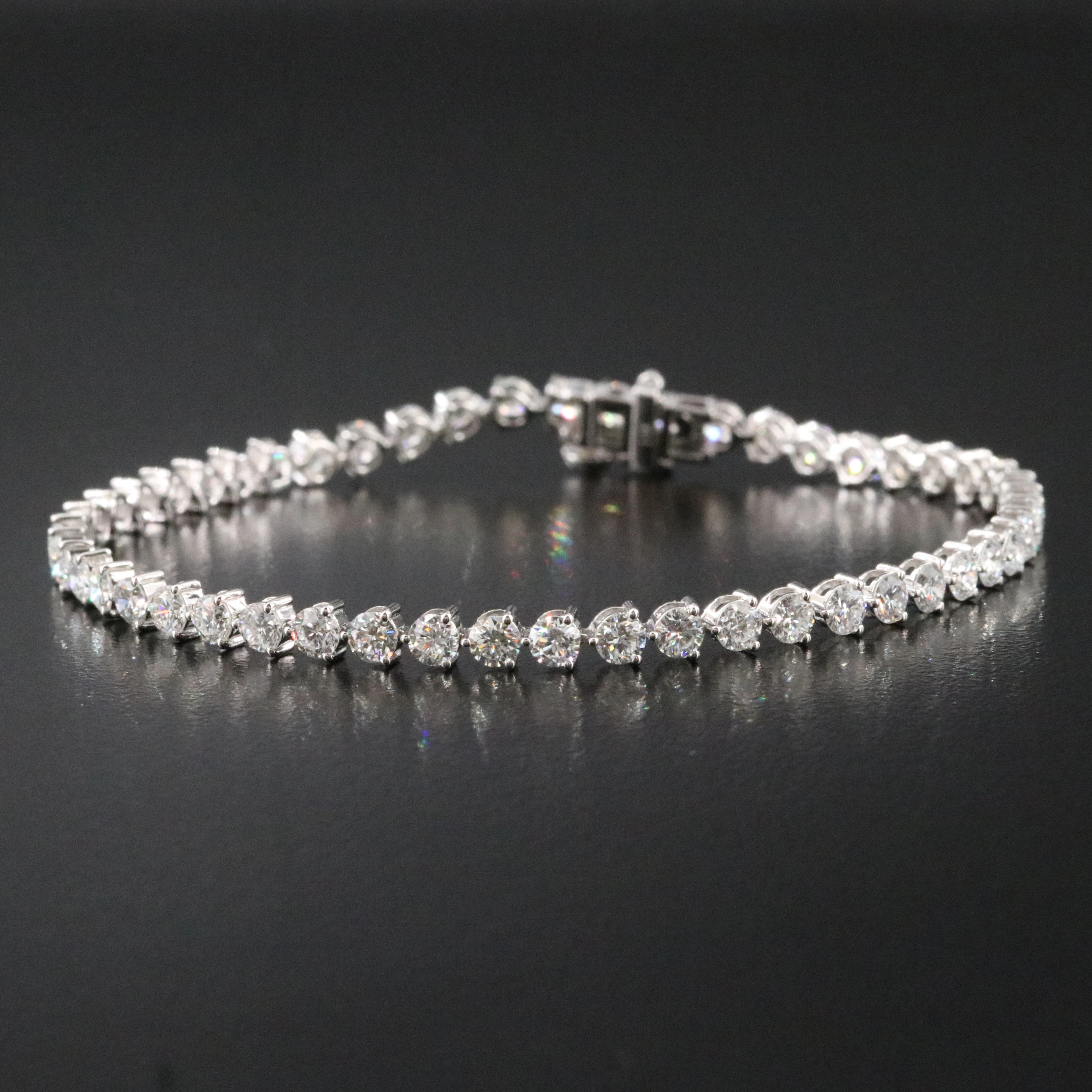 14K 5.18 CTW Lab Grown Diamond Line Bracelet