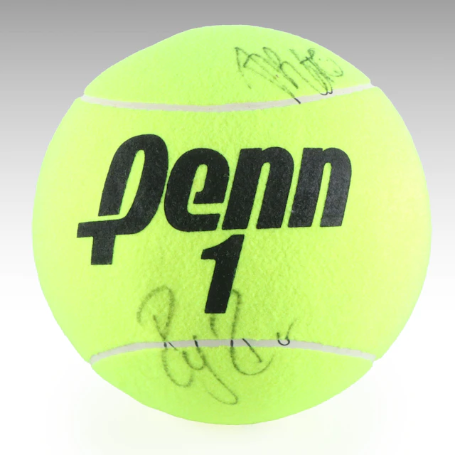 Roger Federer and More Signed Penn Jumbo Tennis Ball