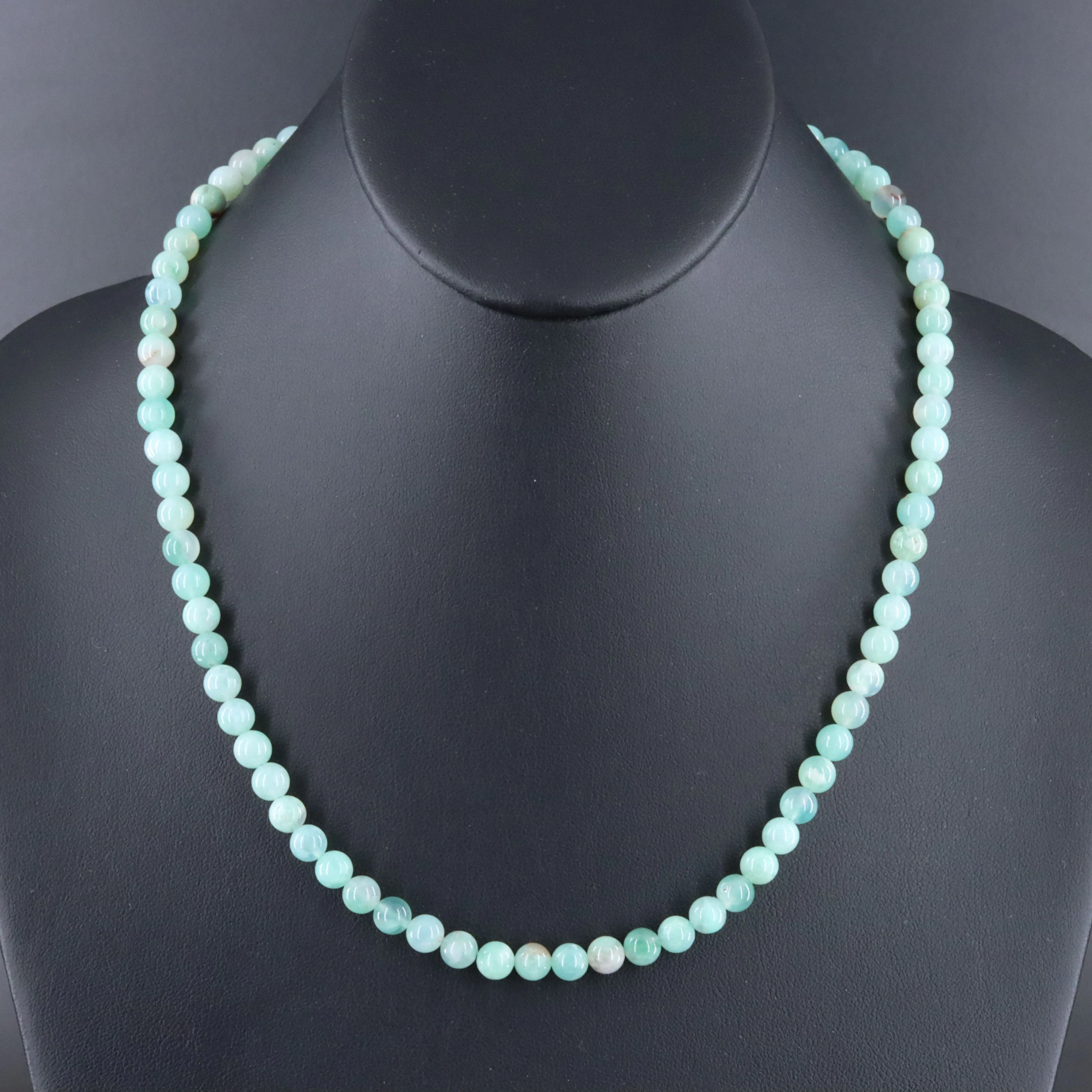 Sheryl Lowe Chalcedony Necklace with Sterling Clasp