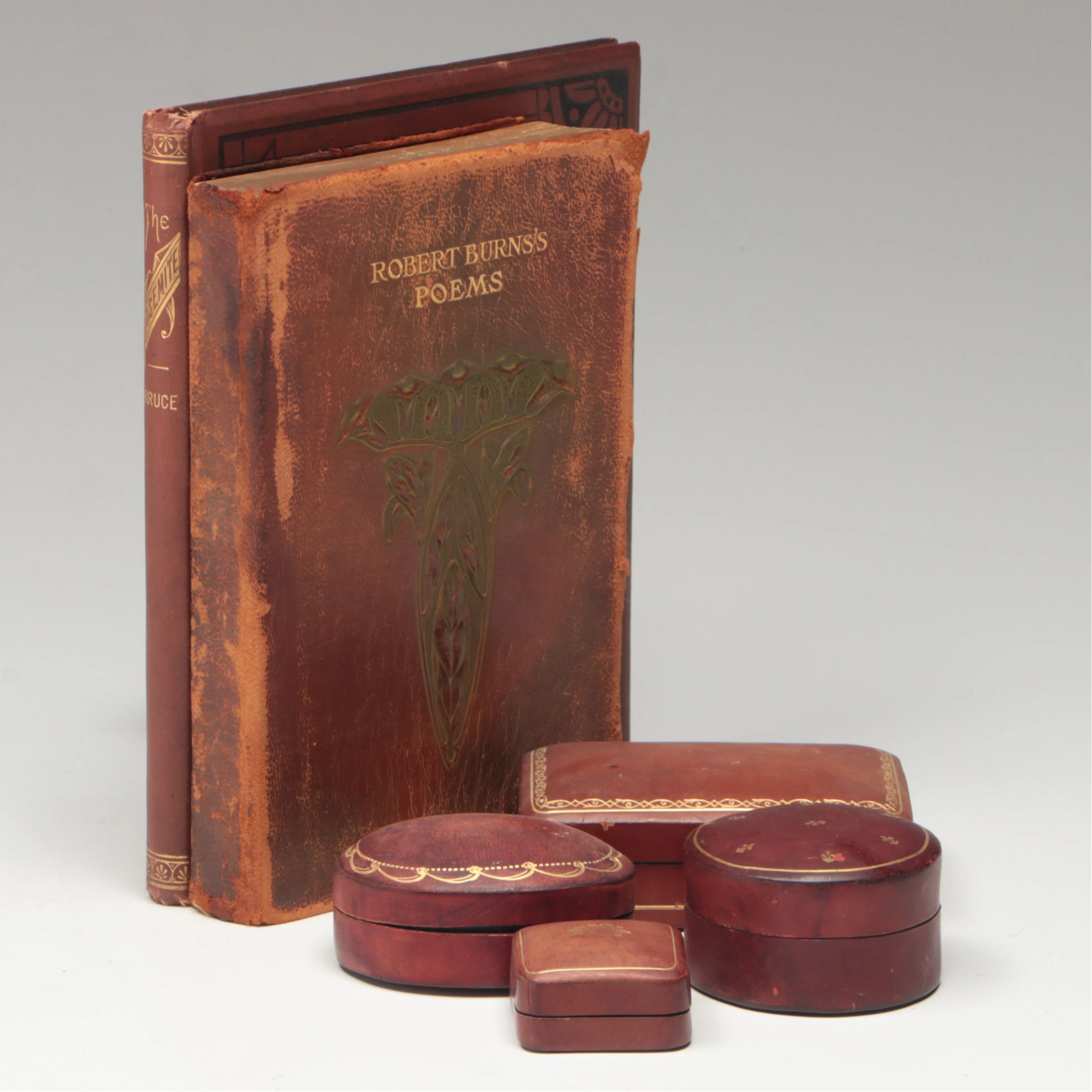 Poetry Anthologies and Leather Bound Decorative Boxes
