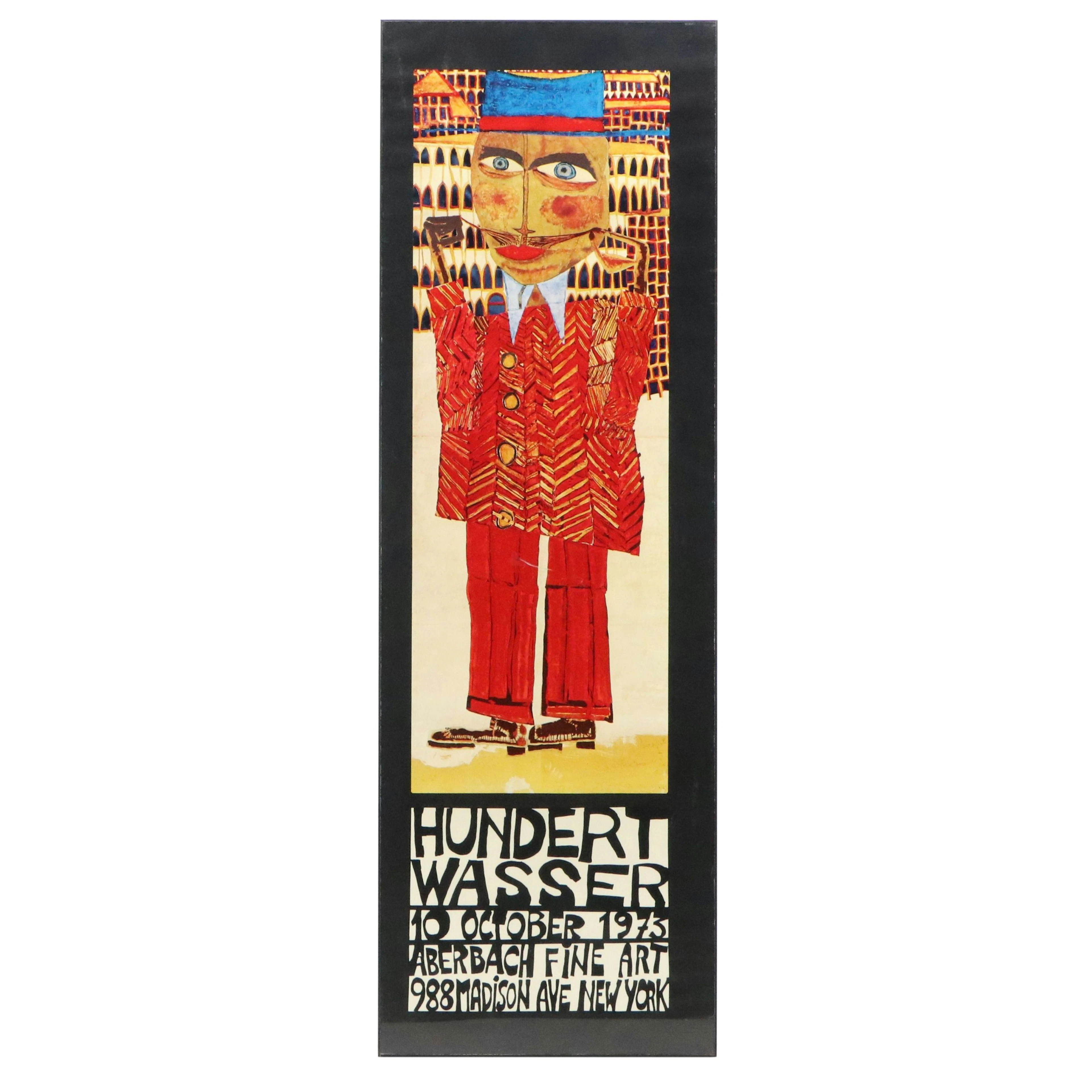 Aberbach Fine Art Friedensreich Hundertwasser Exhibition Poster, 1973