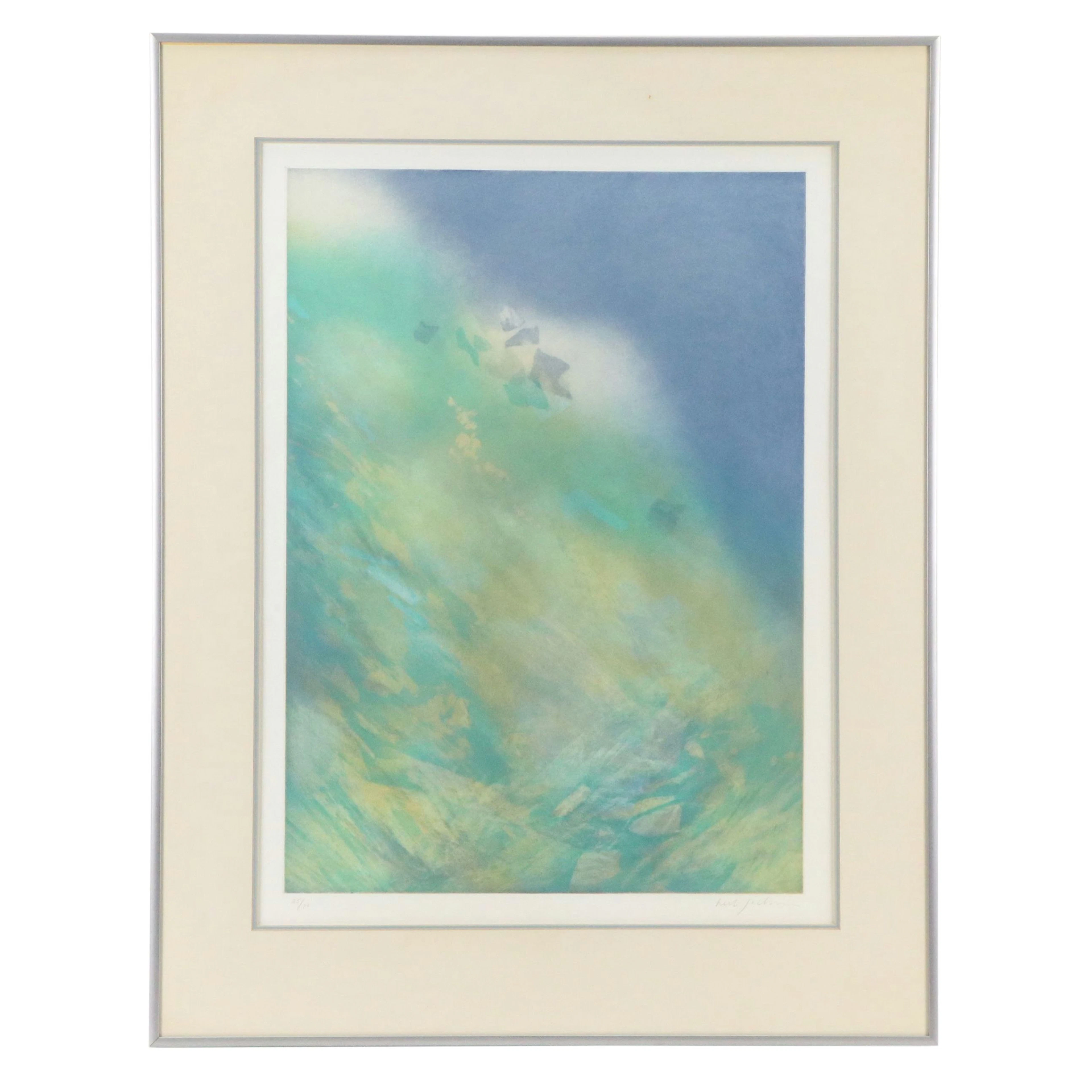 Herb Jackson Abstract Color Lithograph "Summit," Circa 1975